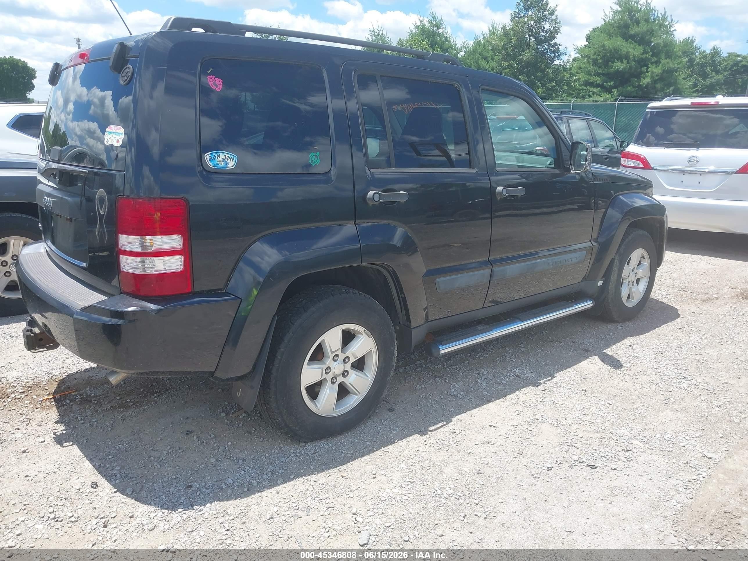 2009 Jeep Liberty Sport Black vin: 1J8GN28K59W545552