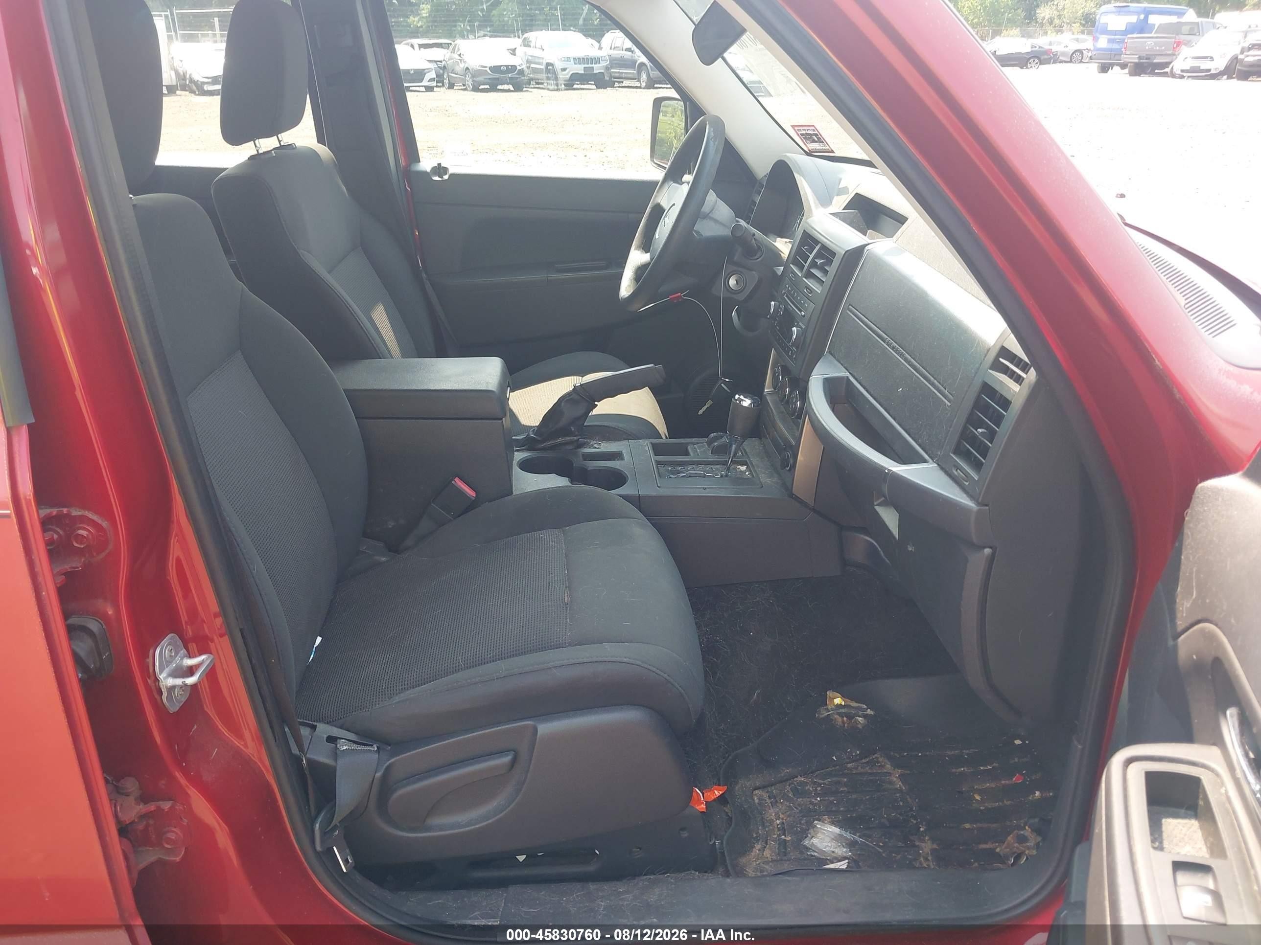 2009 Jeep Liberty Sport Red vin: 1J8GN28K59W548385