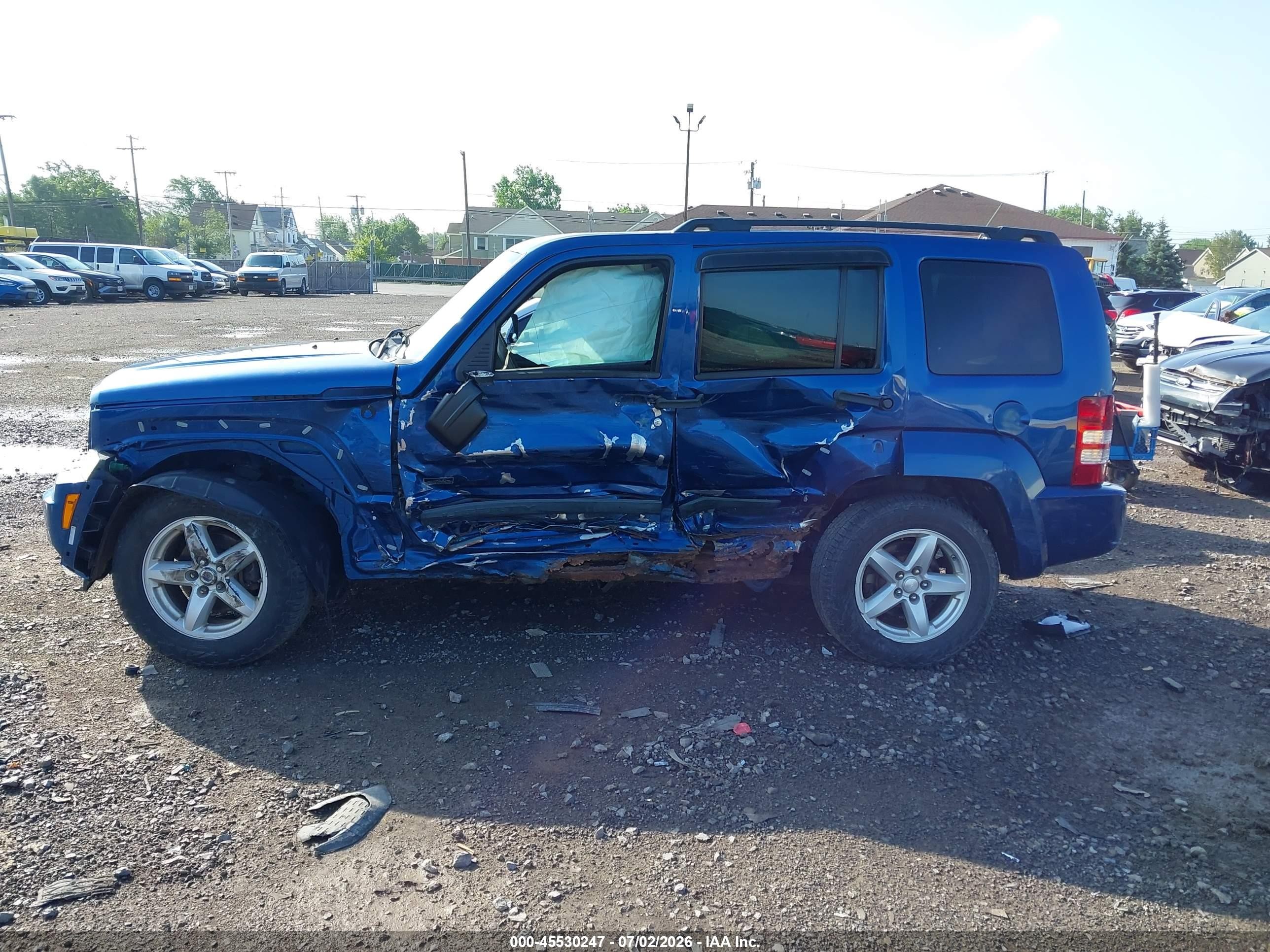 2009 Jeep Liberty Sport Blue vin: 1J8GN28K69W544989