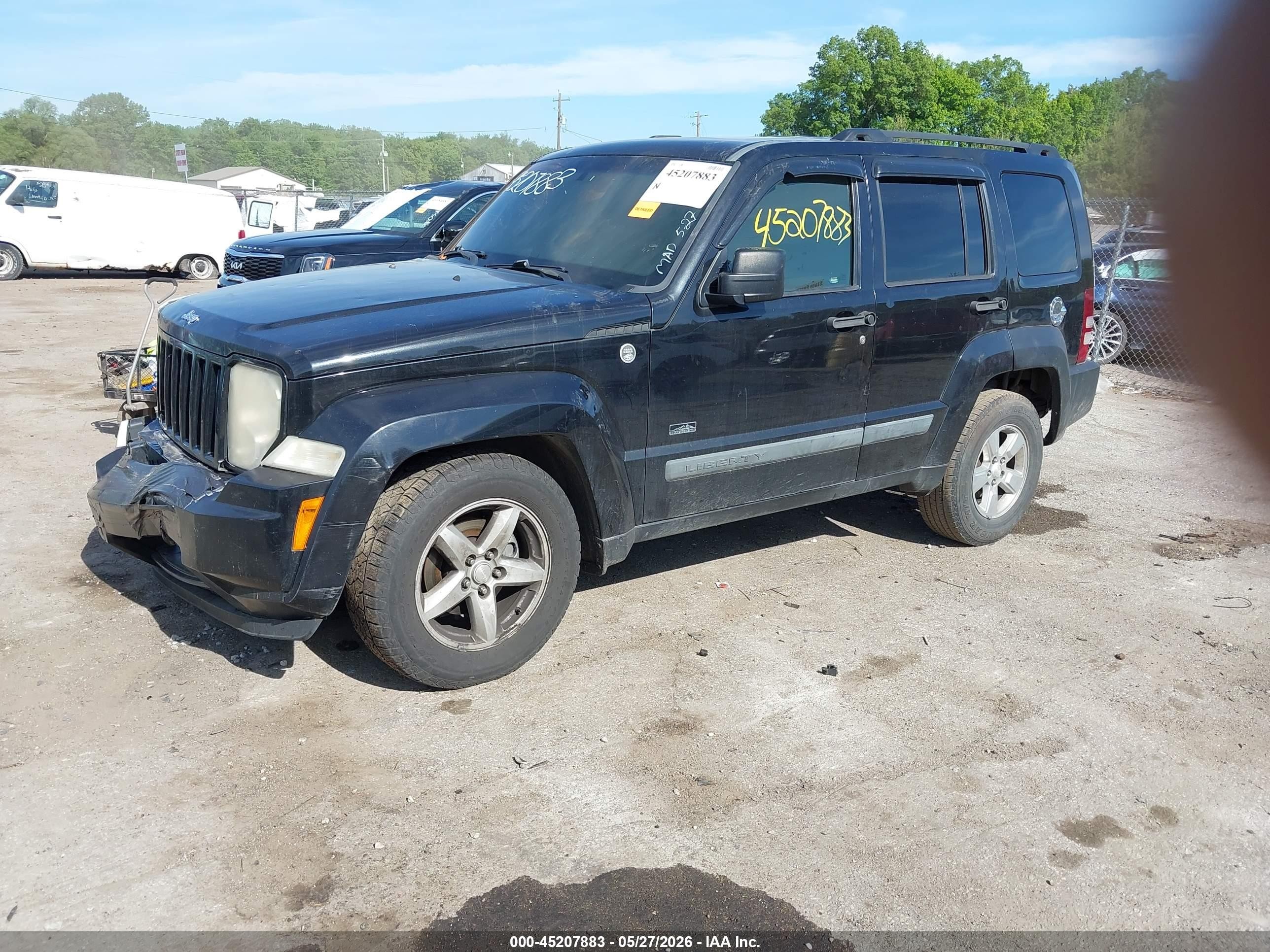 2009 Jeep Liberty Sport Black vin: 1J8GN28KX9W544722
