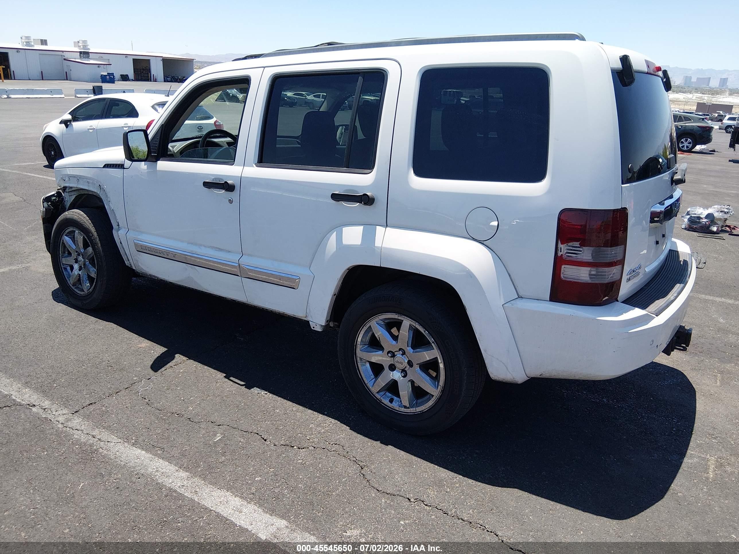 2009 Jeep Liberty Limited Edition White vin: 1J8GN58K09W529664