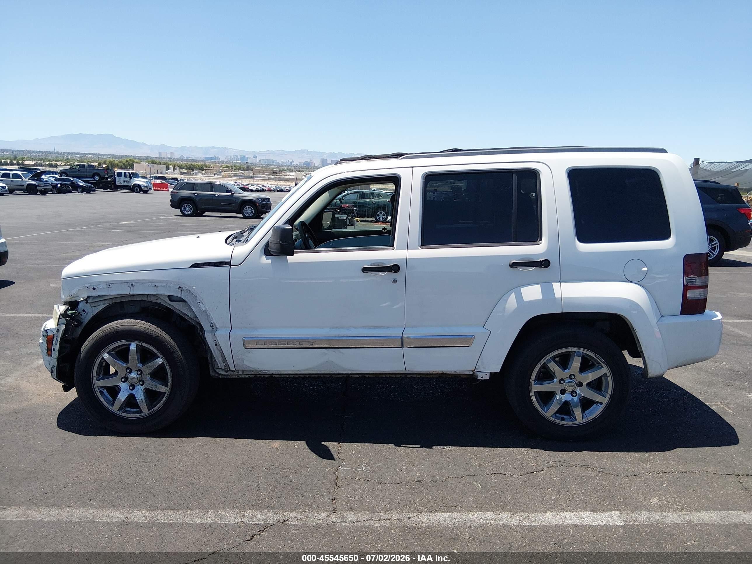 2009 Jeep Liberty Limited Edition White vin: 1J8GN58K09W529664