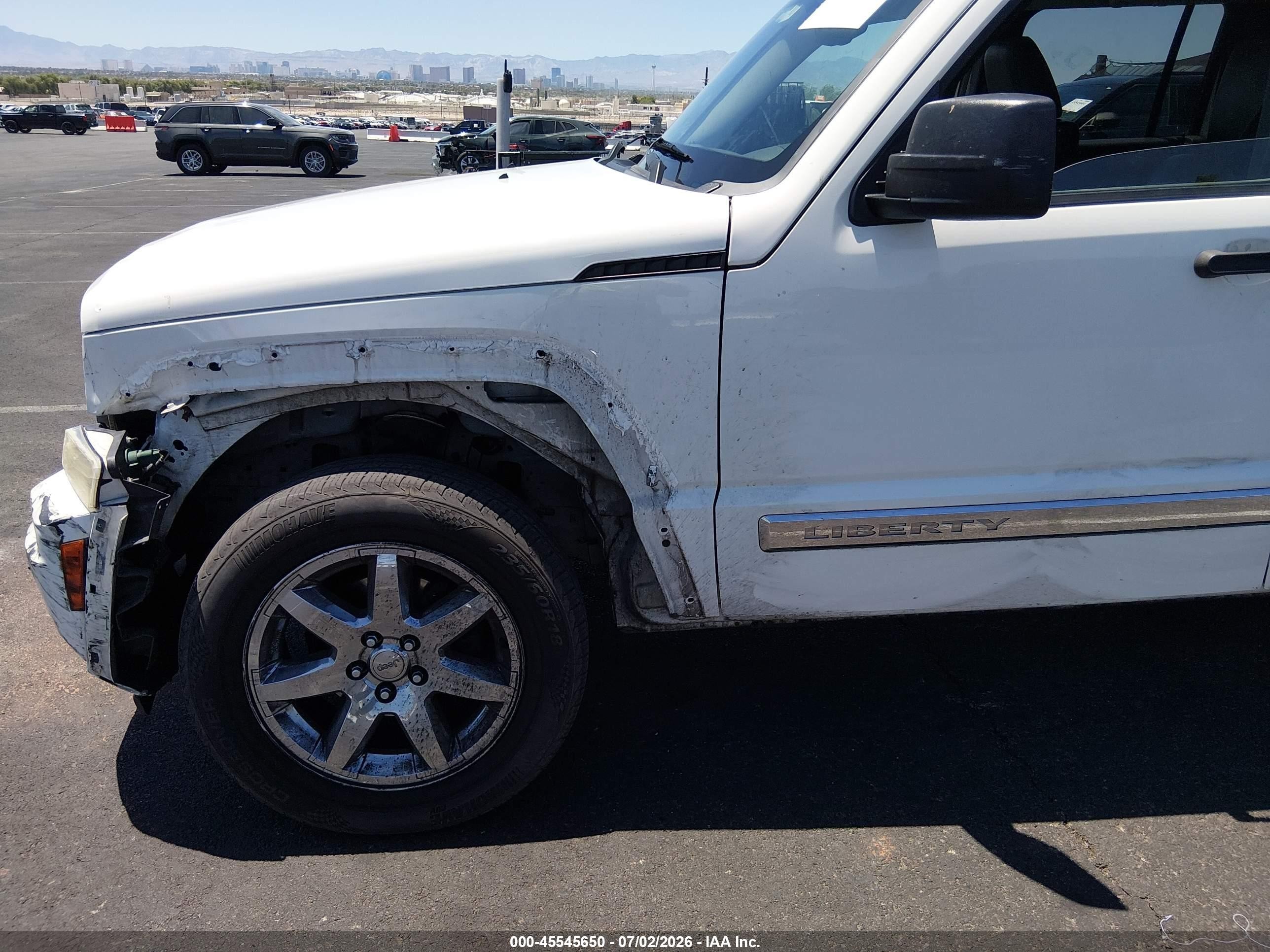 2009 Jeep Liberty Limited Edition White vin: 1J8GN58K09W529664