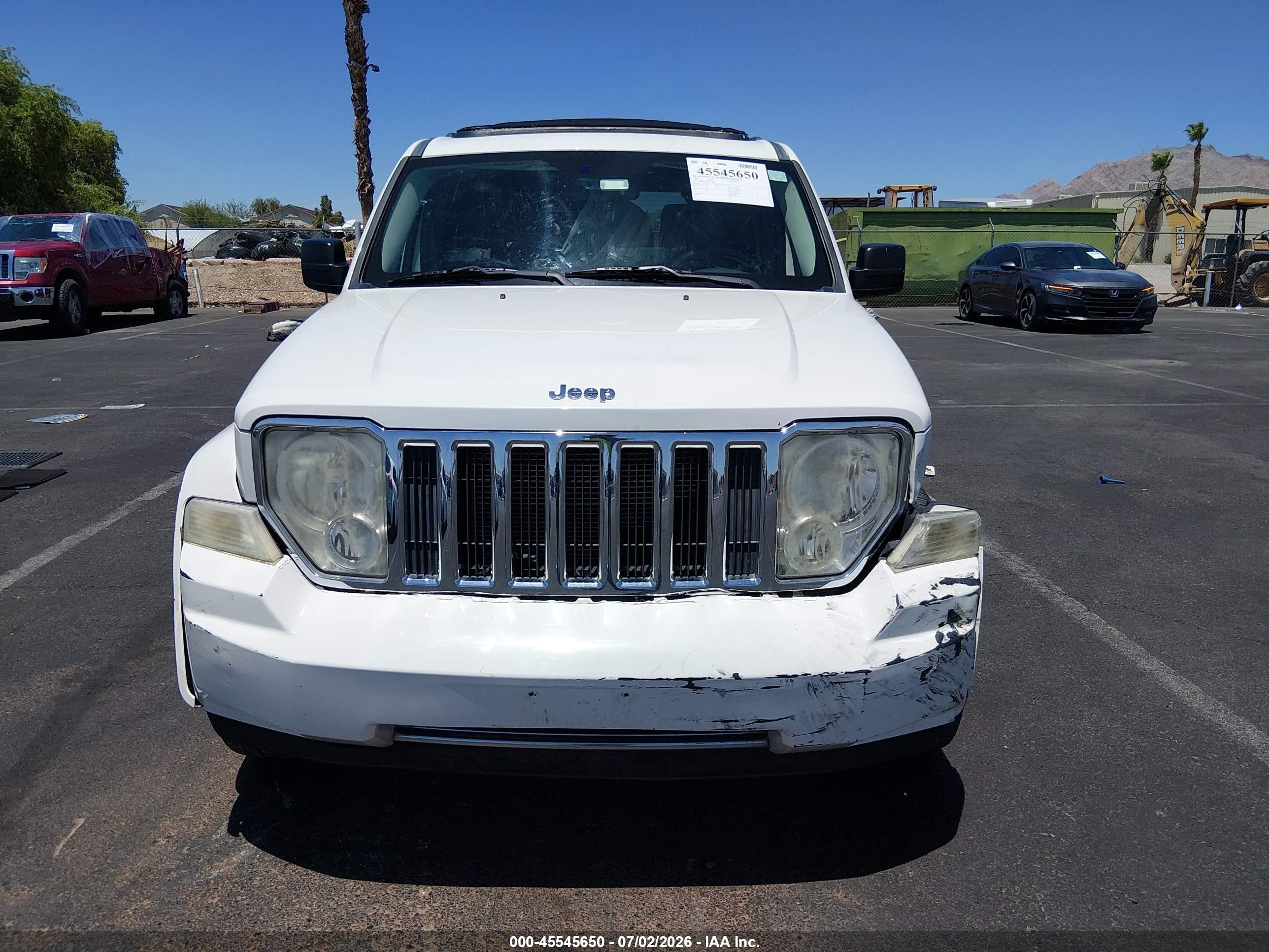 2009 Jeep Liberty Limited Edition White vin: 1J8GN58K09W529664