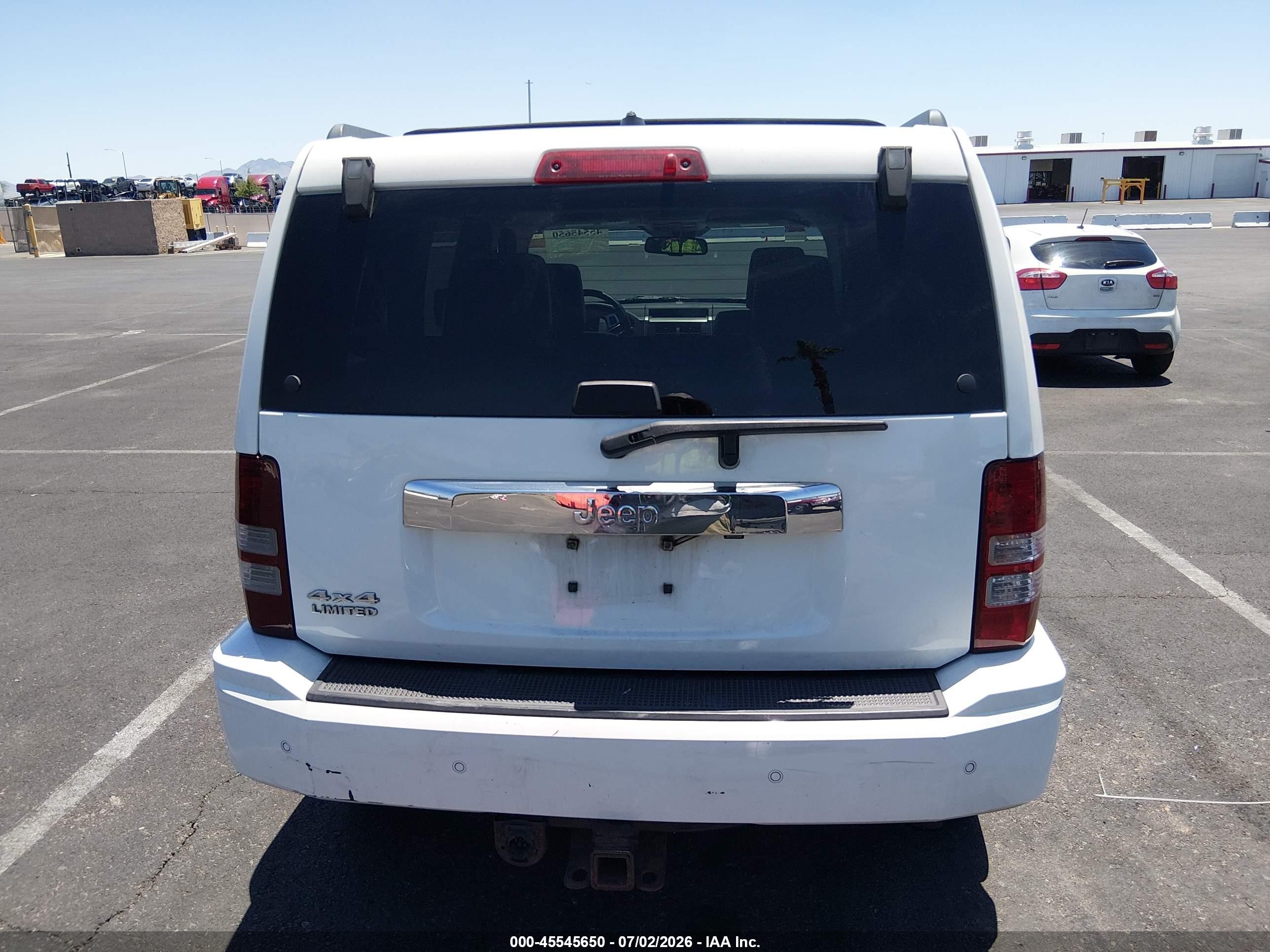 2009 Jeep Liberty Limited Edition White vin: 1J8GN58K09W529664