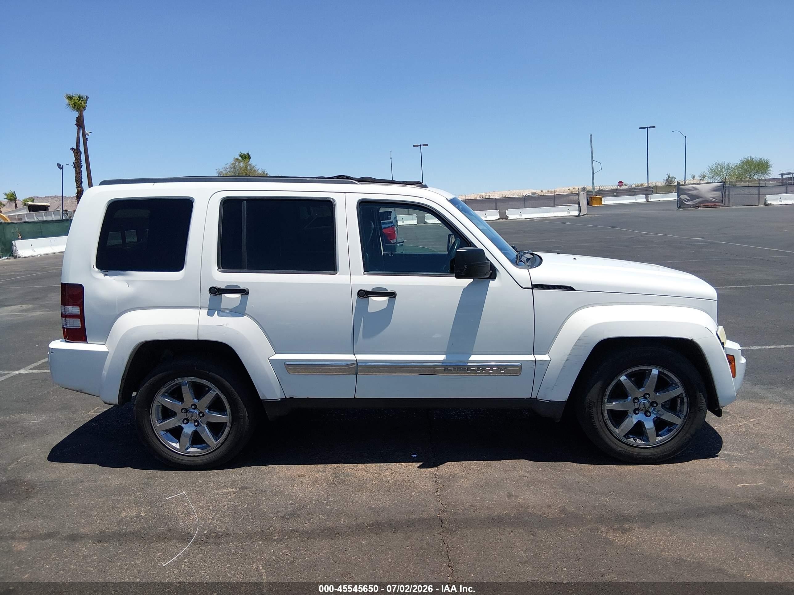 2009 Jeep Liberty Limited Edition White vin: 1J8GN58K09W529664