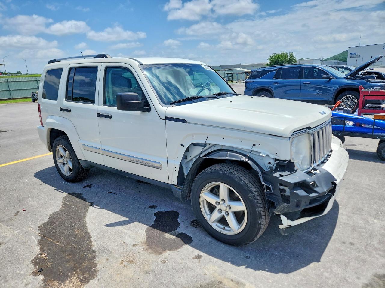 2008 Jeep Liberty Limited White vin: 1J8GN58K58W219525