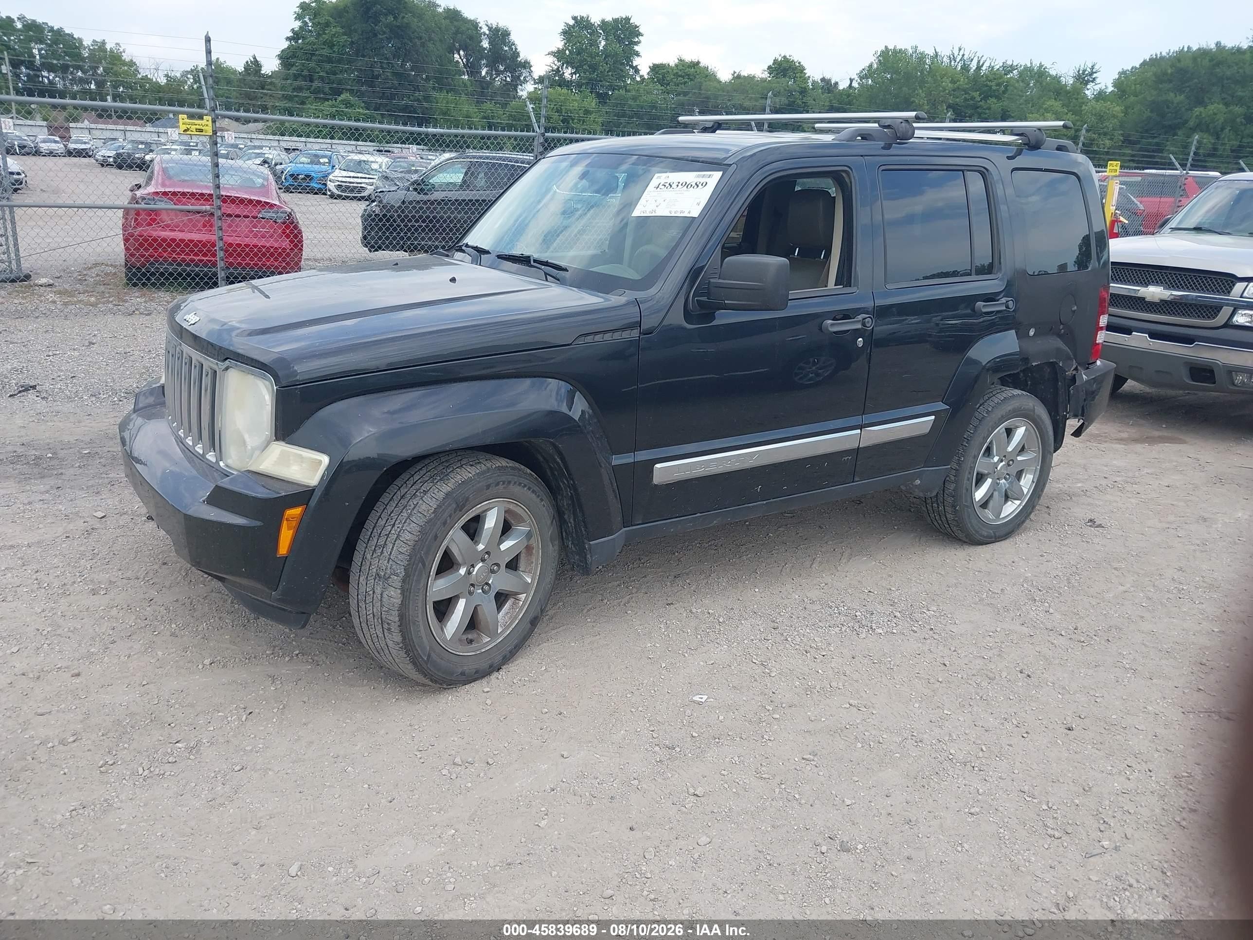 2008 Jeep Liberty Limited Edition Черный vin: 1J8GN58KX8W287416