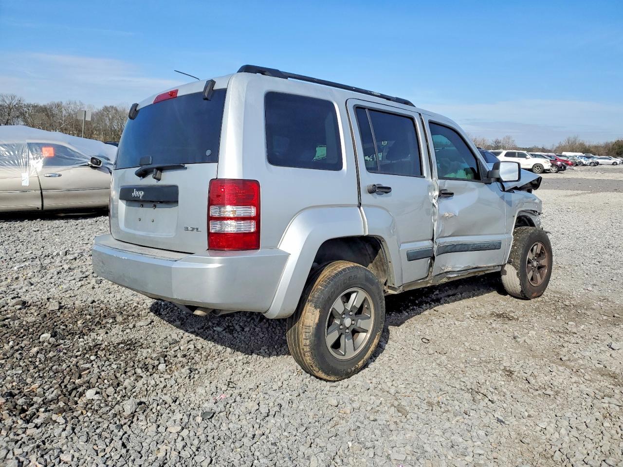 2008 Jeep Liberty Sport Silver vin: 1J8GP28K18W190498