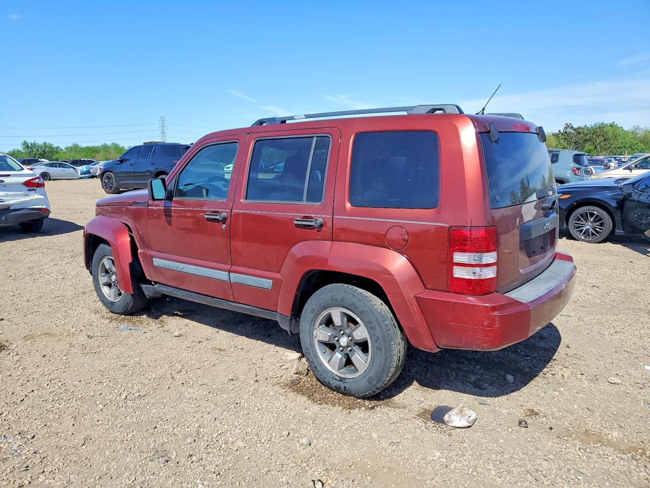 2008 Jeep Liberty Sport Brown vin: 1J8GP28K38W156370