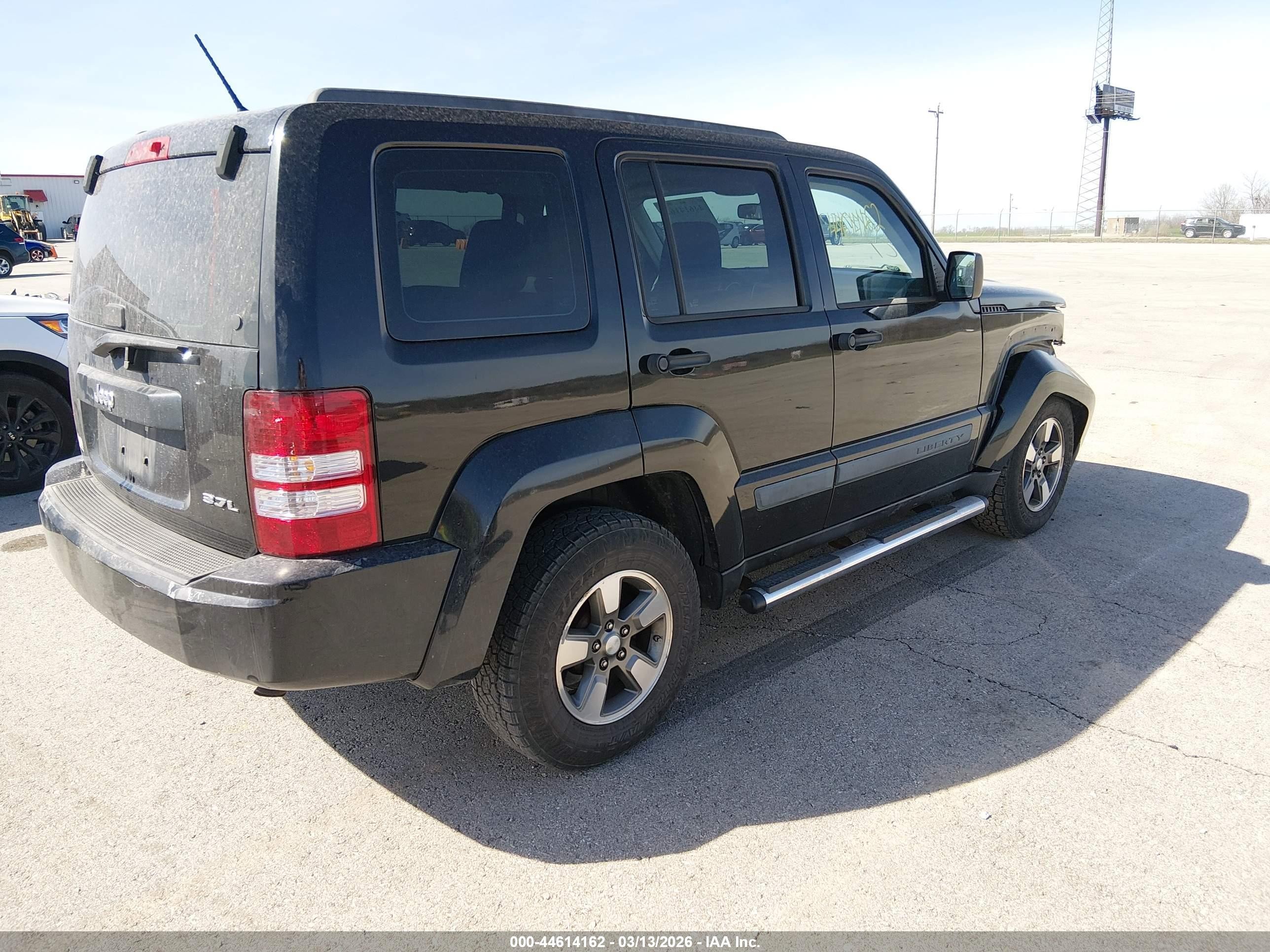 2008 Jeep Liberty Sport Black vin: 1J8GP28K48W221548
