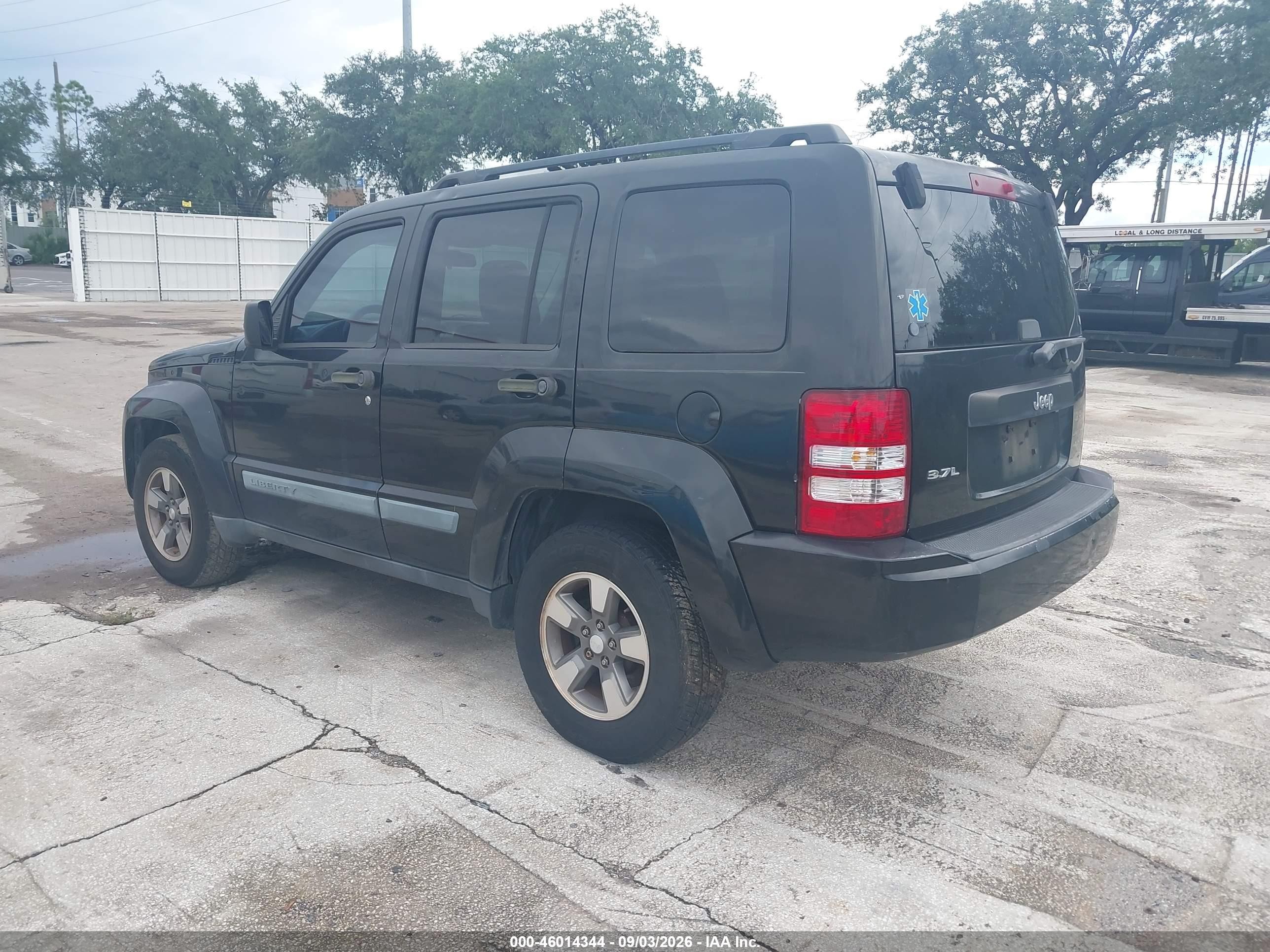 2008 Jeep Liberty Sport Black vin: 1J8GP28K58W228539
