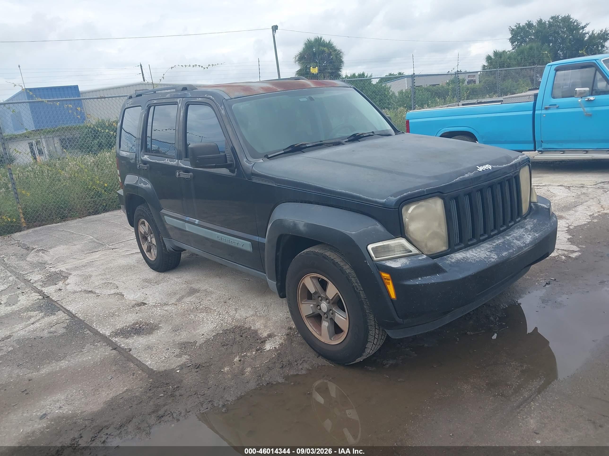 2008 Jeep Liberty Sport Black vin: 1J8GP28K58W228539
