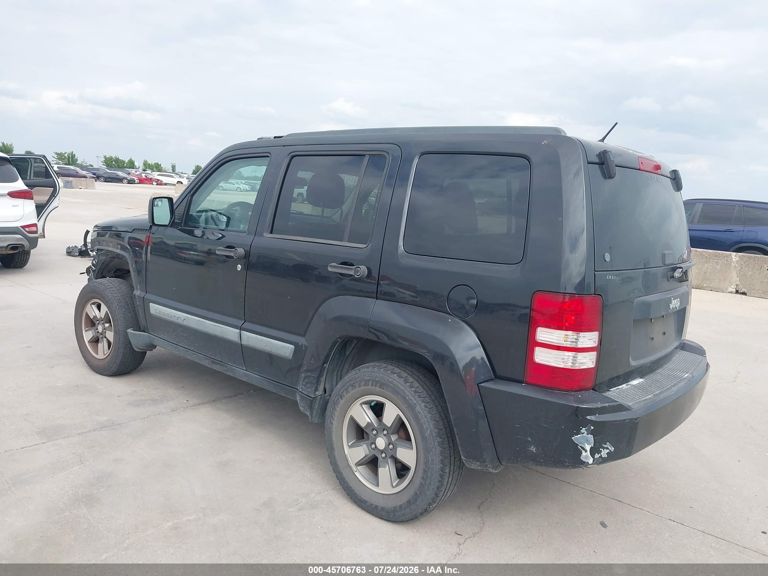 2009 Jeep Liberty Sport Black vin: 1J8GP28K79W506455
