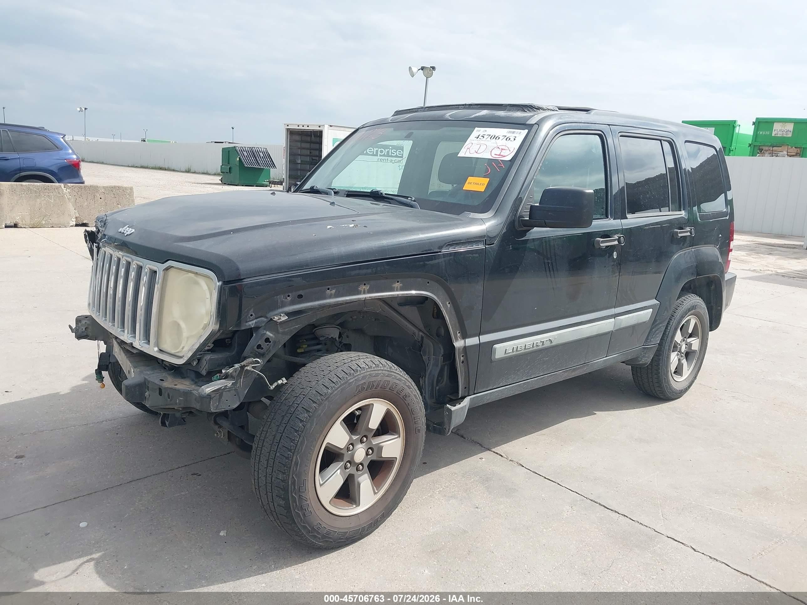 2009 Jeep Liberty Sport Black vin: 1J8GP28K79W506455