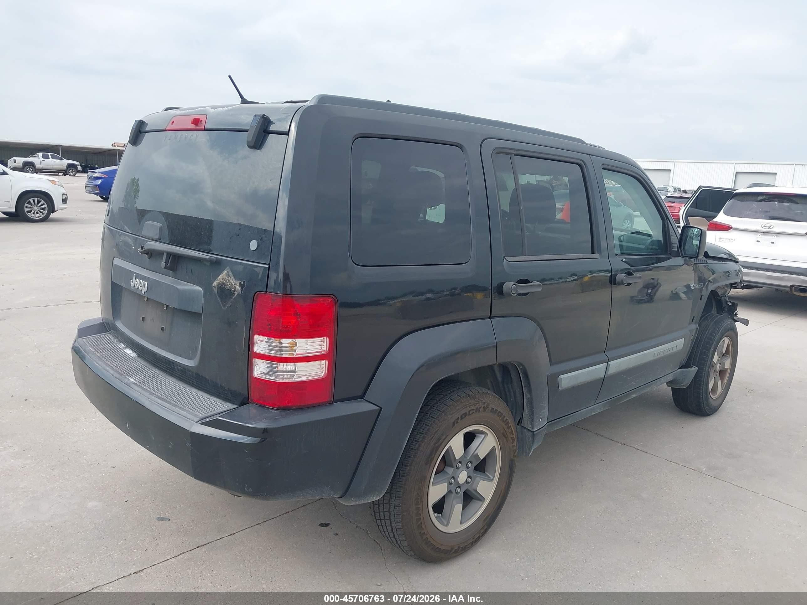 2009 Jeep Liberty Sport Black vin: 1J8GP28K79W506455