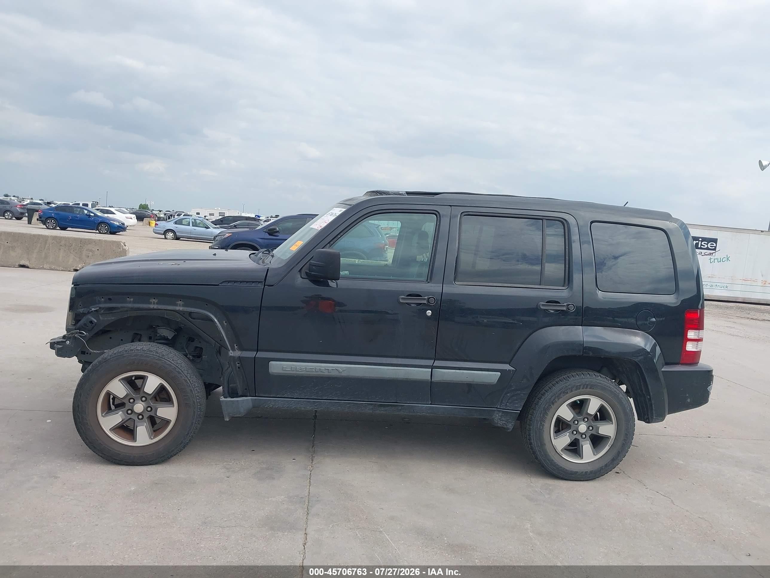 2009 Jeep Liberty Sport Black vin: 1J8GP28K79W506455