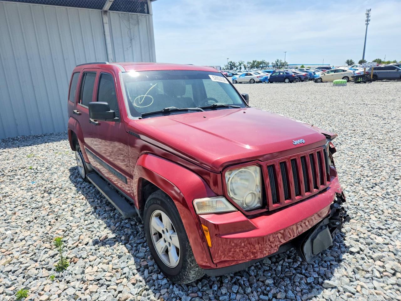 2009 Jeep Liberty Sport Красный vin: 1J8GP28K79W549094
