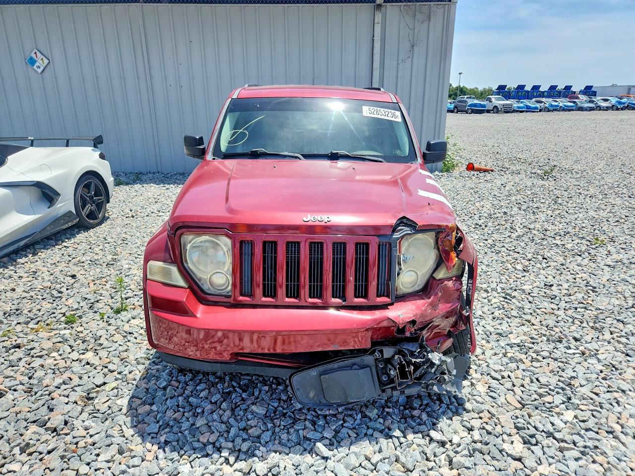 2009 Jeep Liberty Sport Красный vin: 1J8GP28K79W549094
