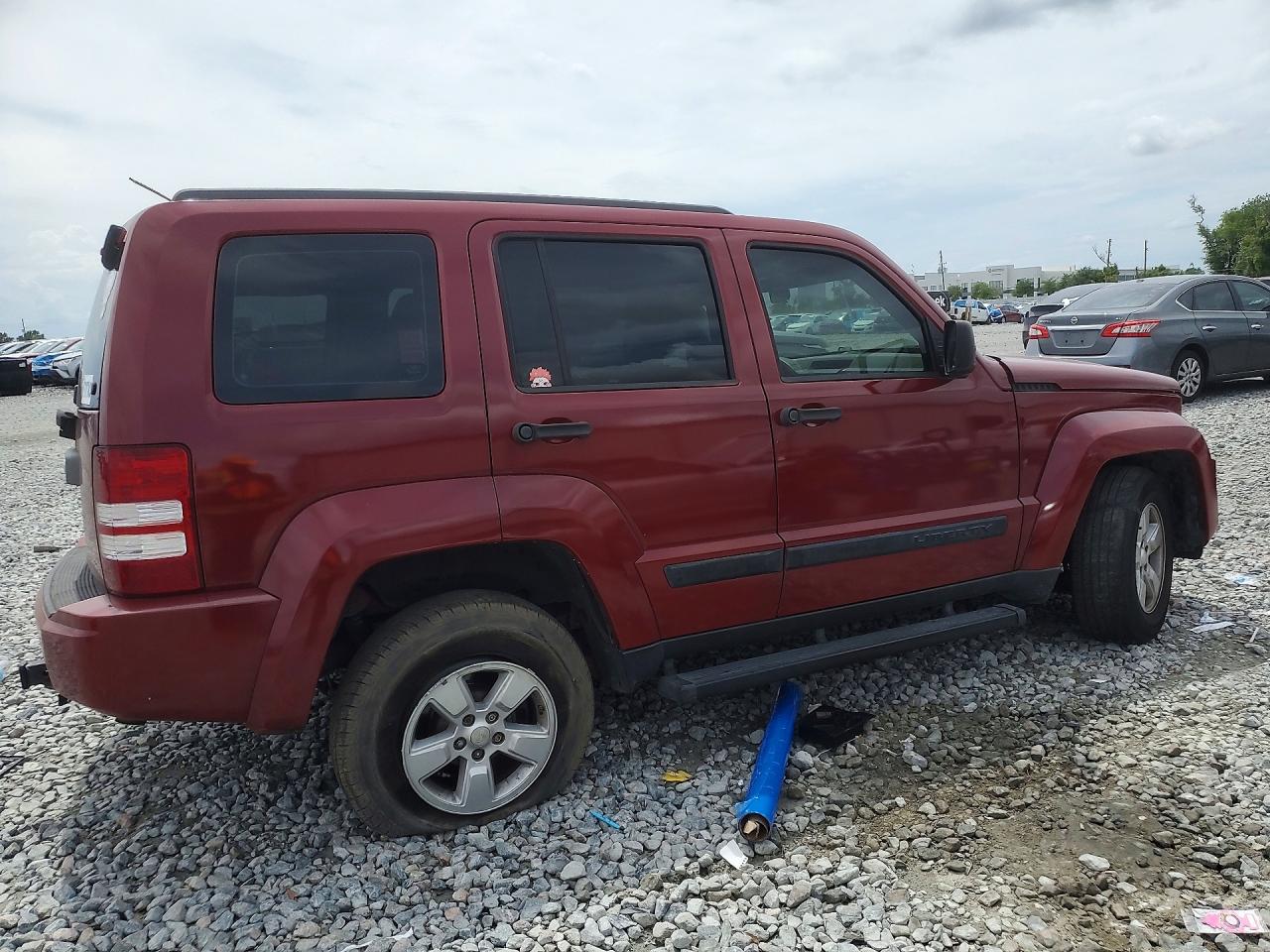 2009 Jeep Liberty Sport Красный vin: 1J8GP28K79W549094