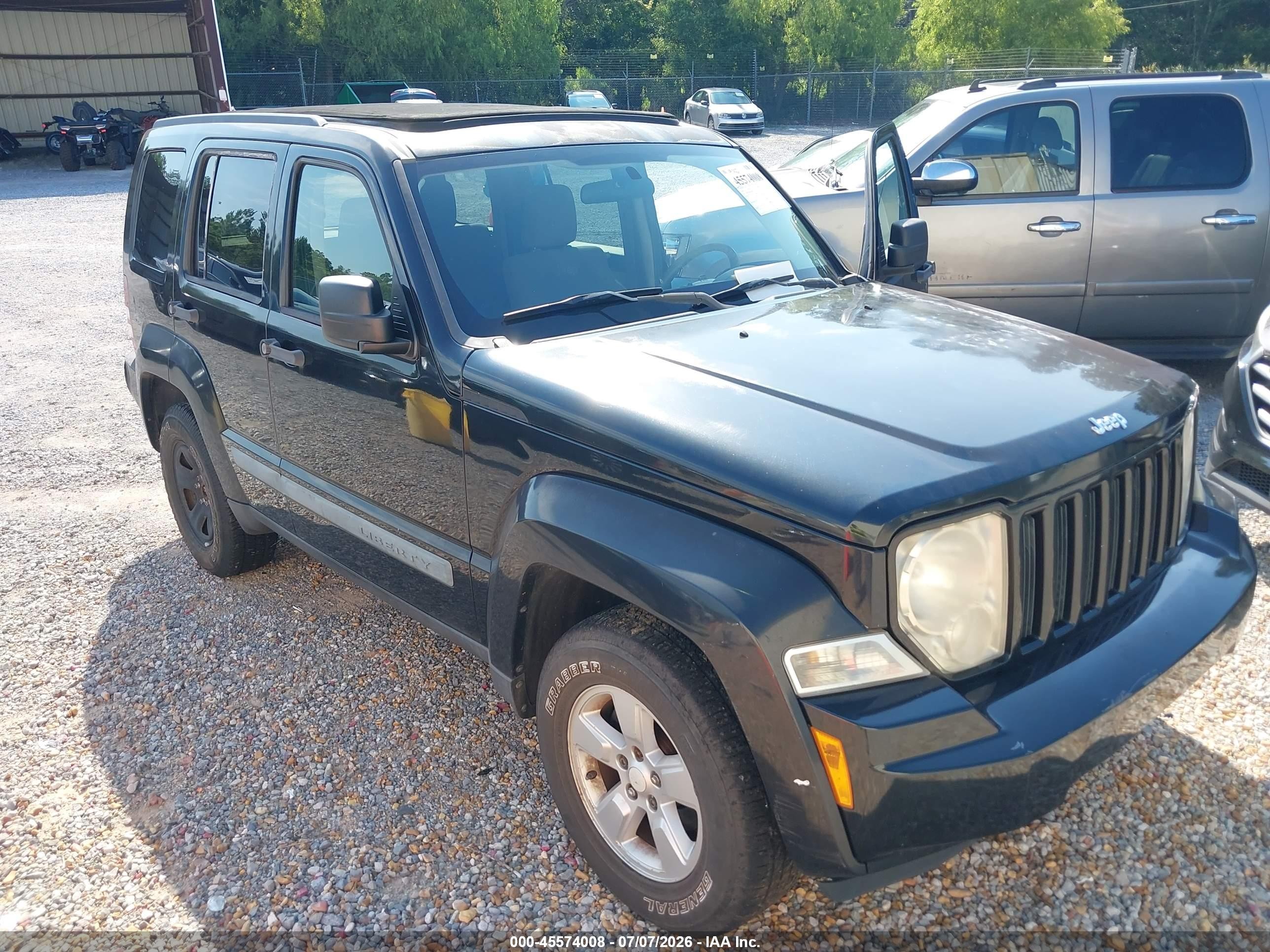 2009 Jeep Liberty Sport Black vin: 1J8GP28K89W548780