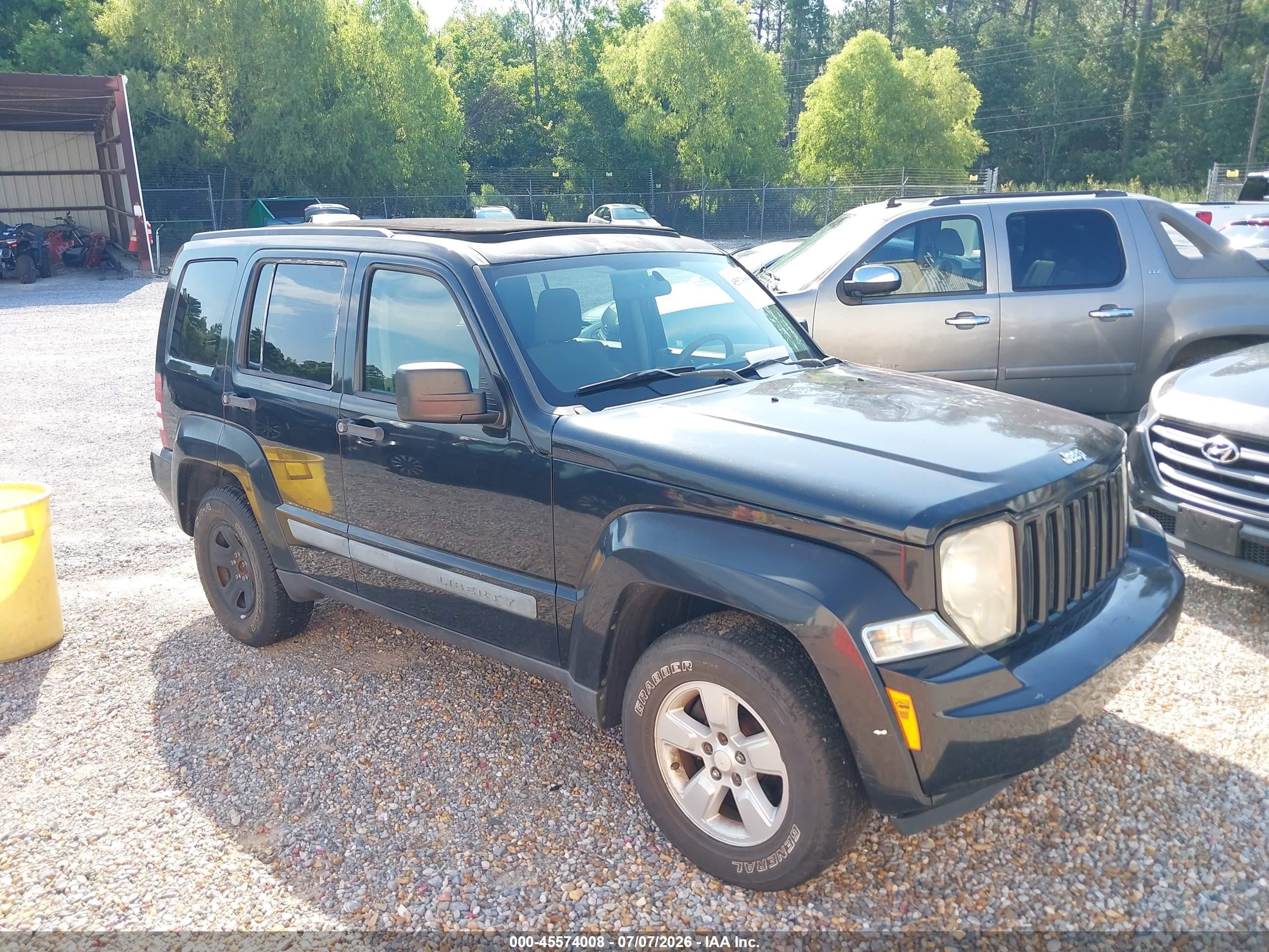 2009 Jeep Liberty Sport Black vin: 1J8GP28K89W548780