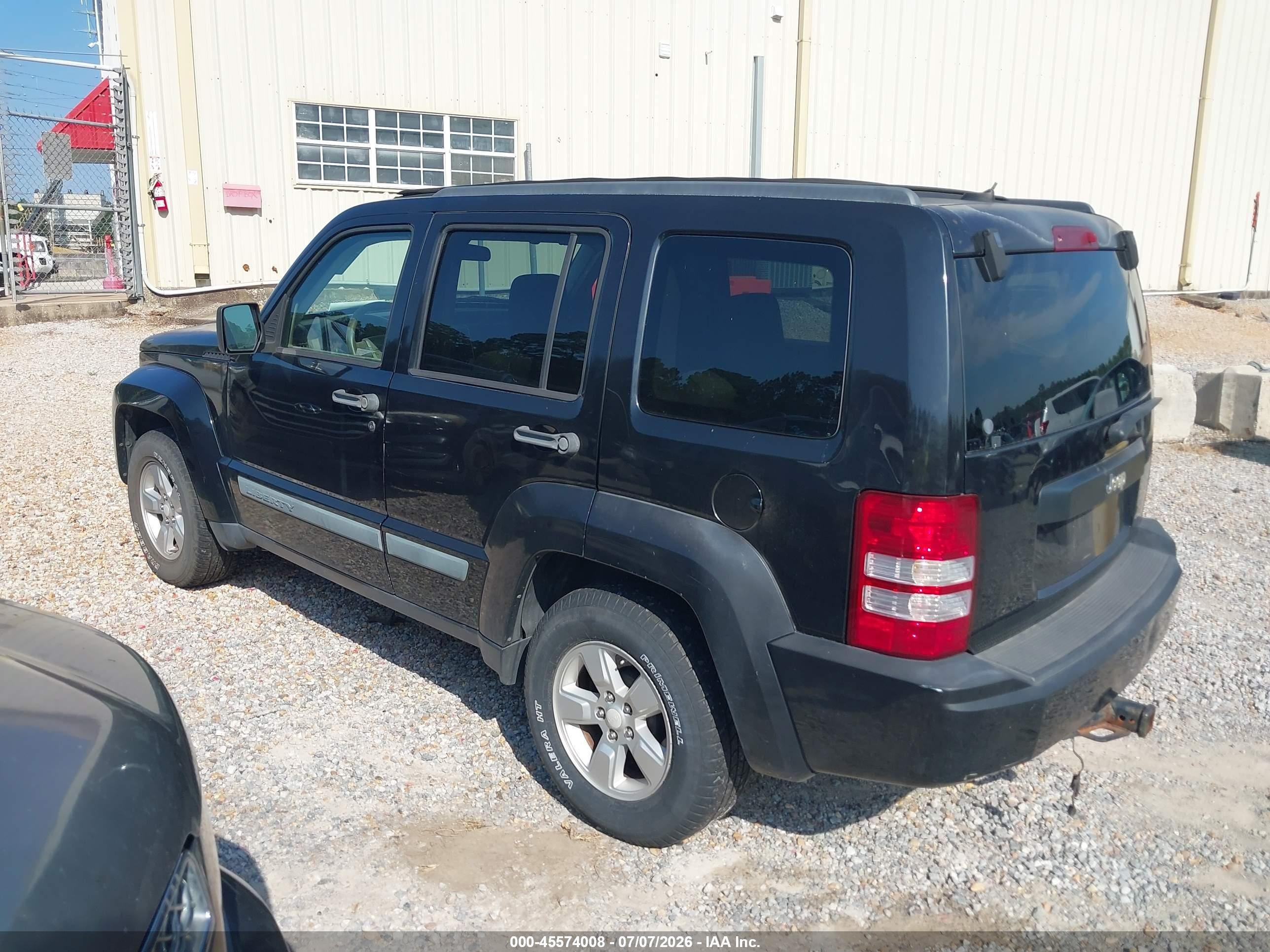 2009 Jeep Liberty Sport Black vin: 1J8GP28K89W548780