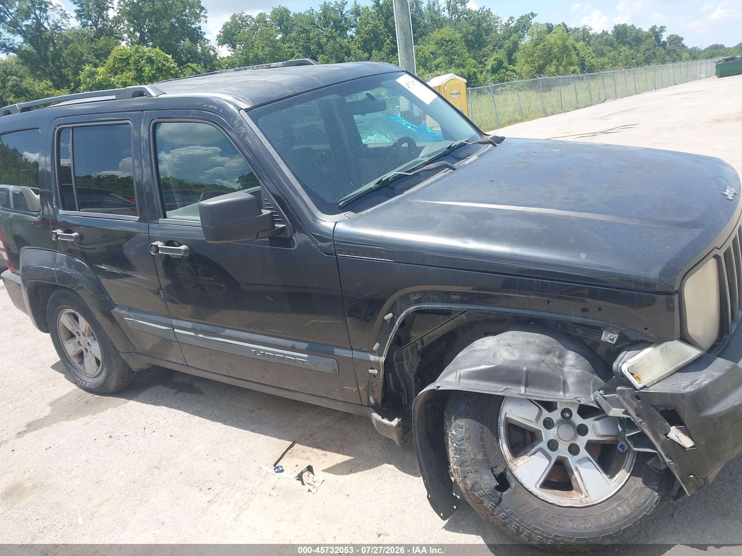 2009 Jeep Liberty Sport Black vin: 1J8GP28K99W549050