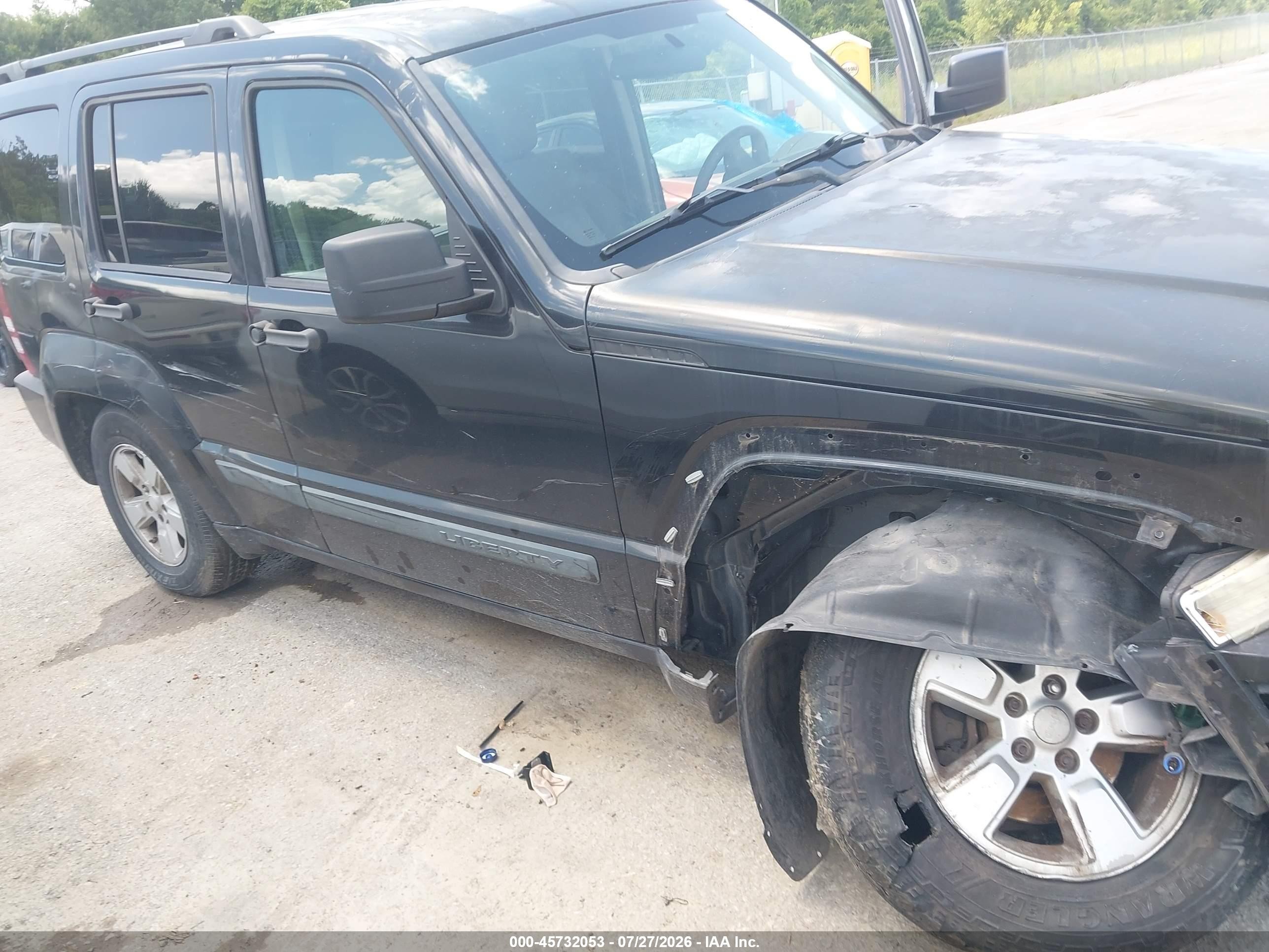 2009 Jeep Liberty Sport Black vin: 1J8GP28K99W549050
