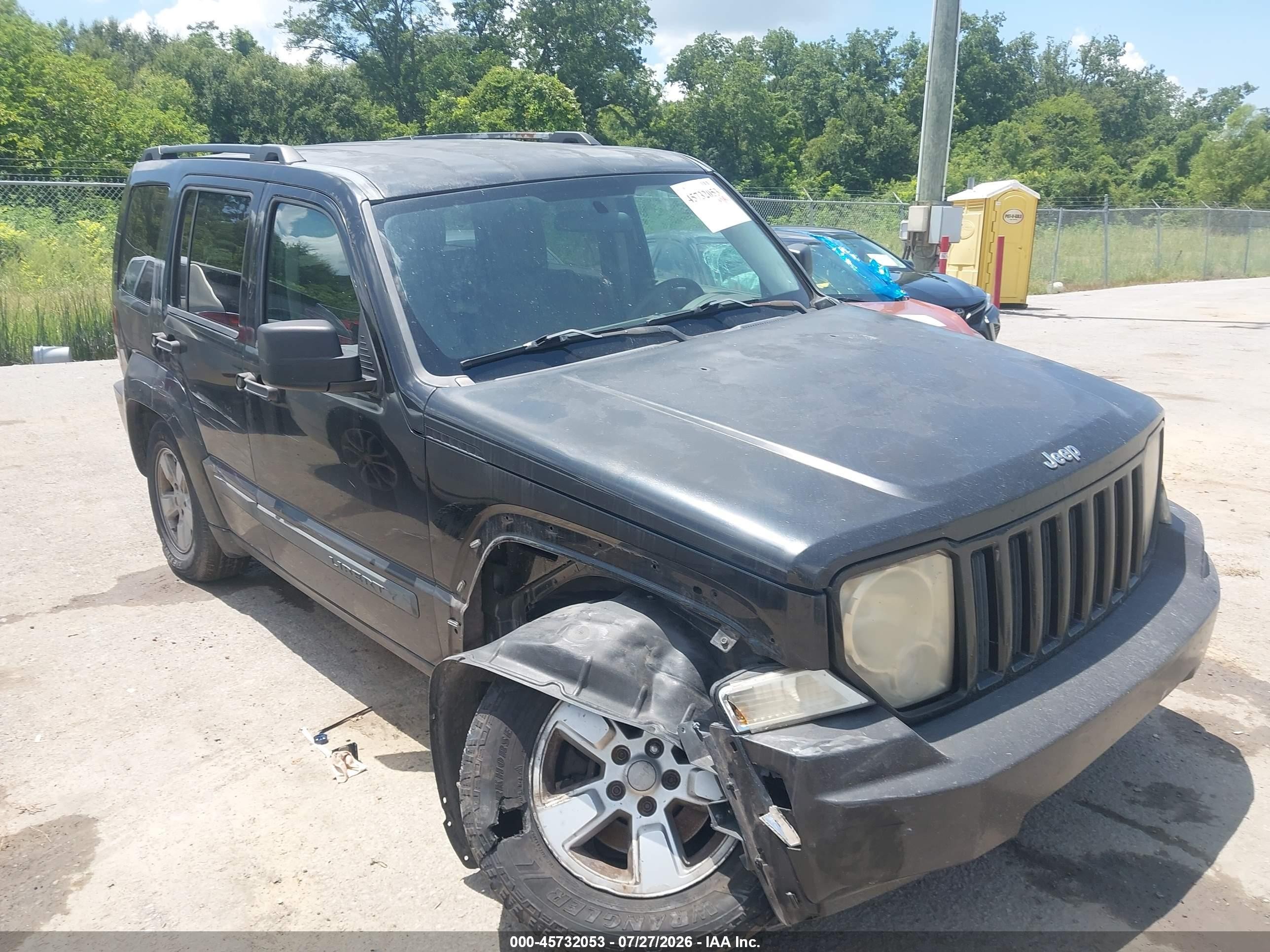 2009 Jeep Liberty Sport Black vin: 1J8GP28K99W549050