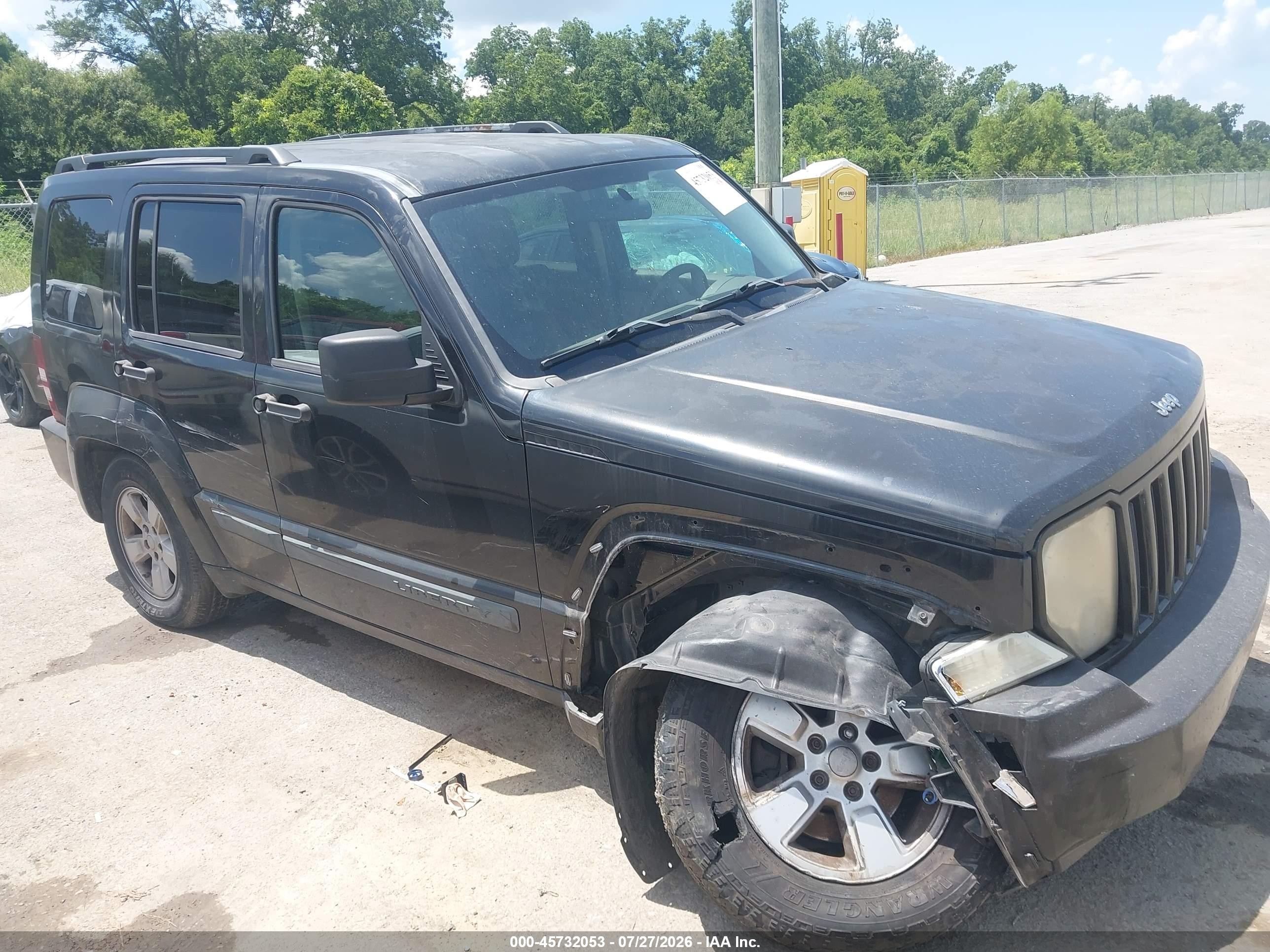 2009 Jeep Liberty Sport Black vin: 1J8GP28K99W549050
