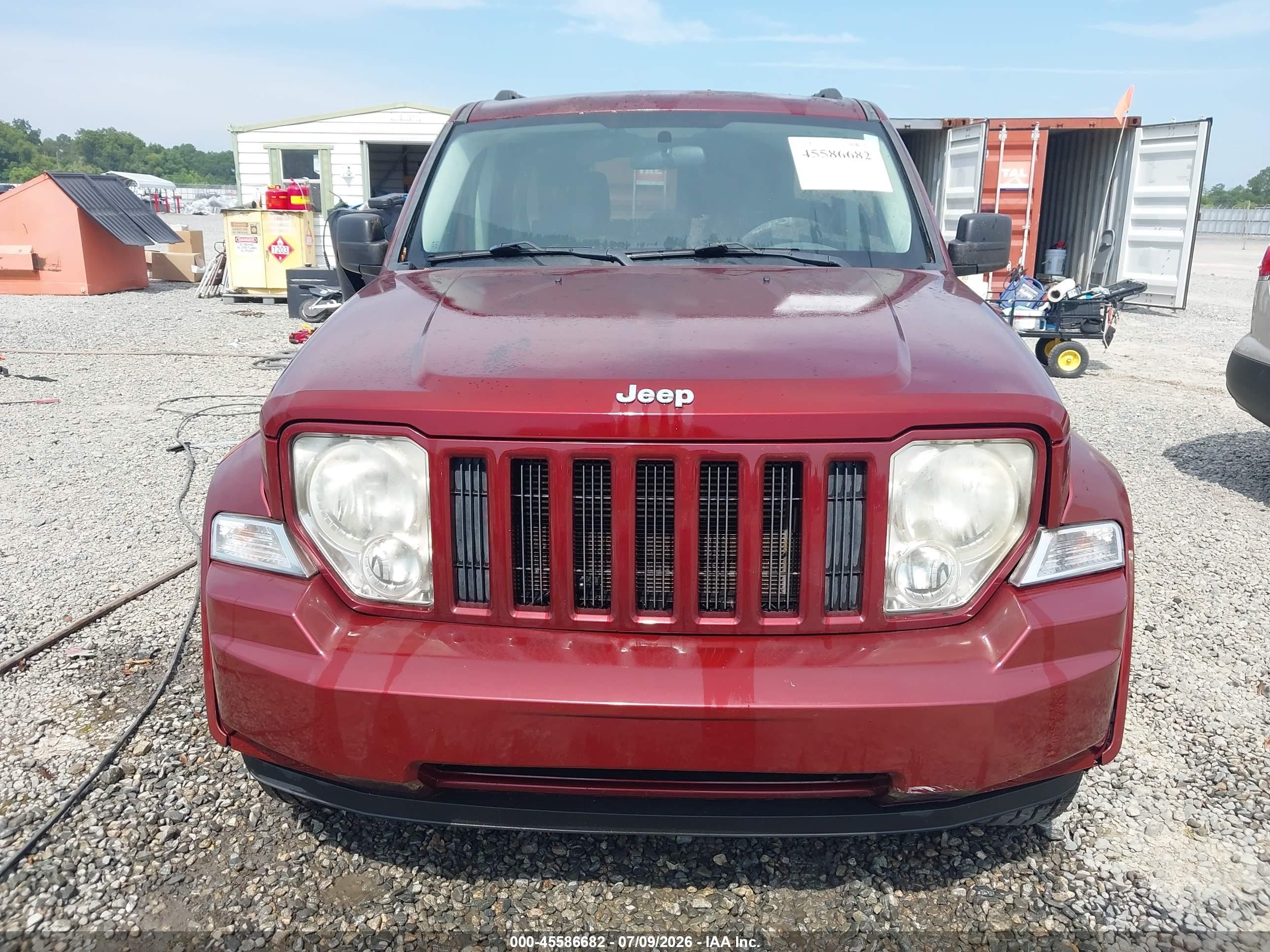 2008 Jeep Liberty Sport Maroon vin: 1J8GP28KX8W107067