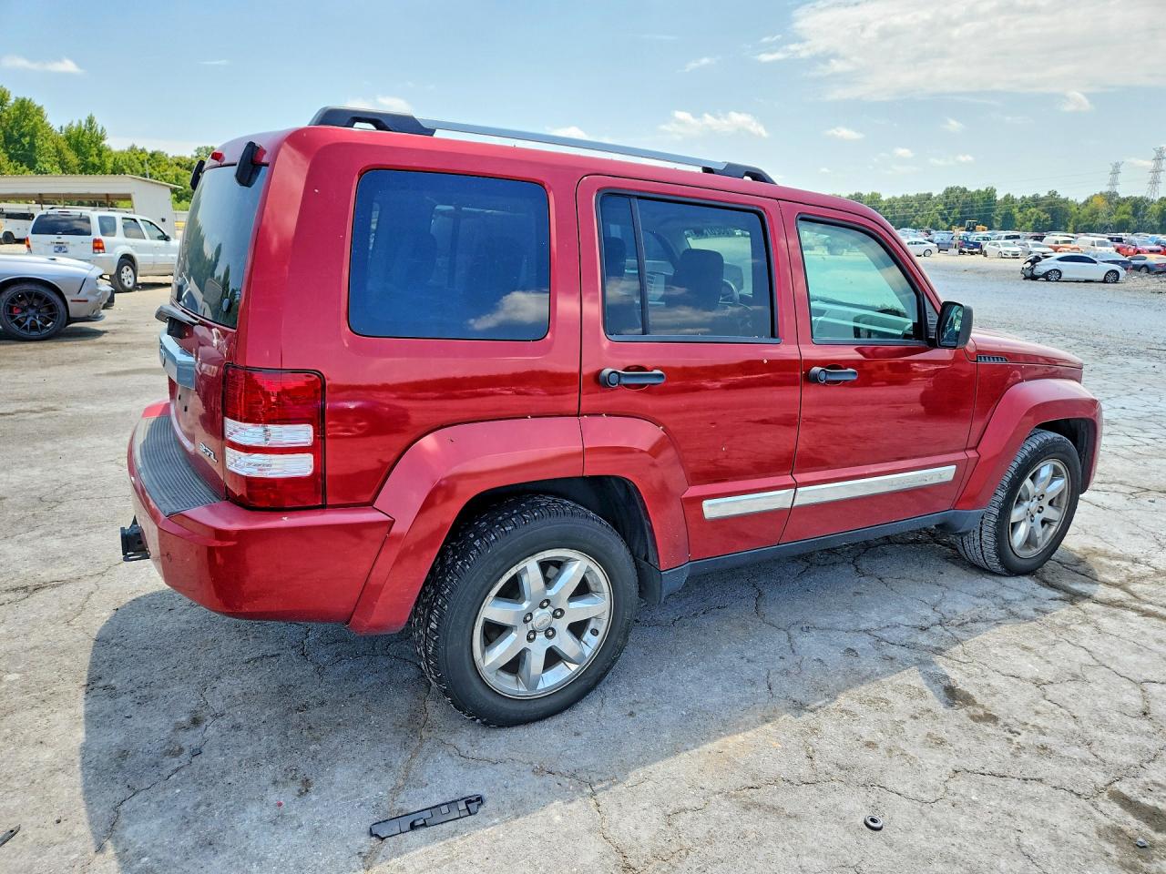 2008 Jeep Liberty Limited Red vin: 1J8GP58K38W219615