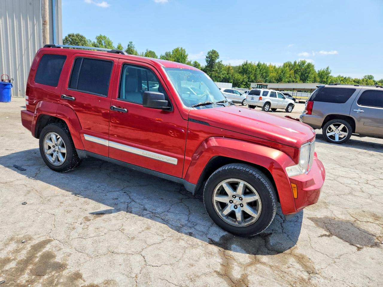 2008 Jeep Liberty Limited Red vin: 1J8GP58K38W219615