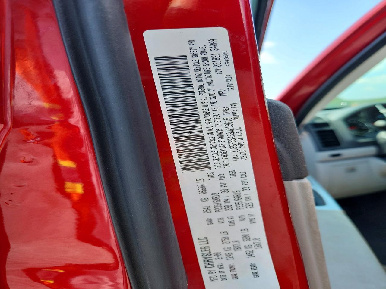 2008 Jeep Liberty Limited Red vin: 1J8GP58K38W219615