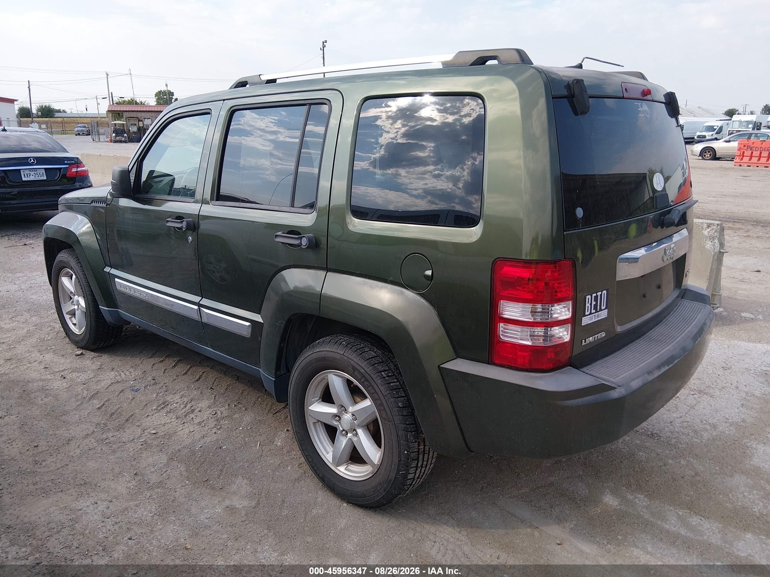 2008 Jeep Liberty Limited Edition Green vin: 1J8GP58K38W255871