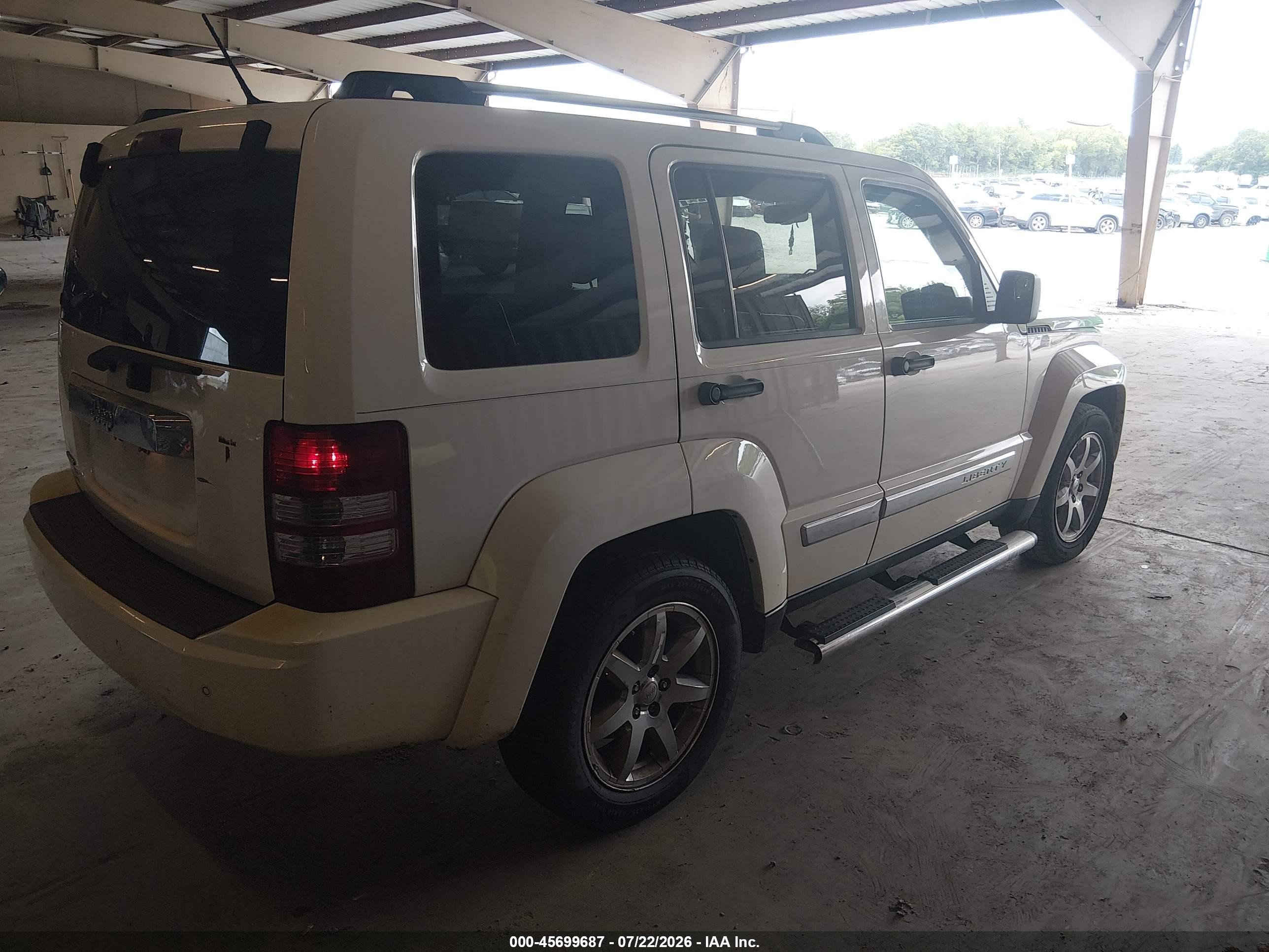 2009 Jeep Liberty Limited Edition White vin: 1J8GP58K89W529907