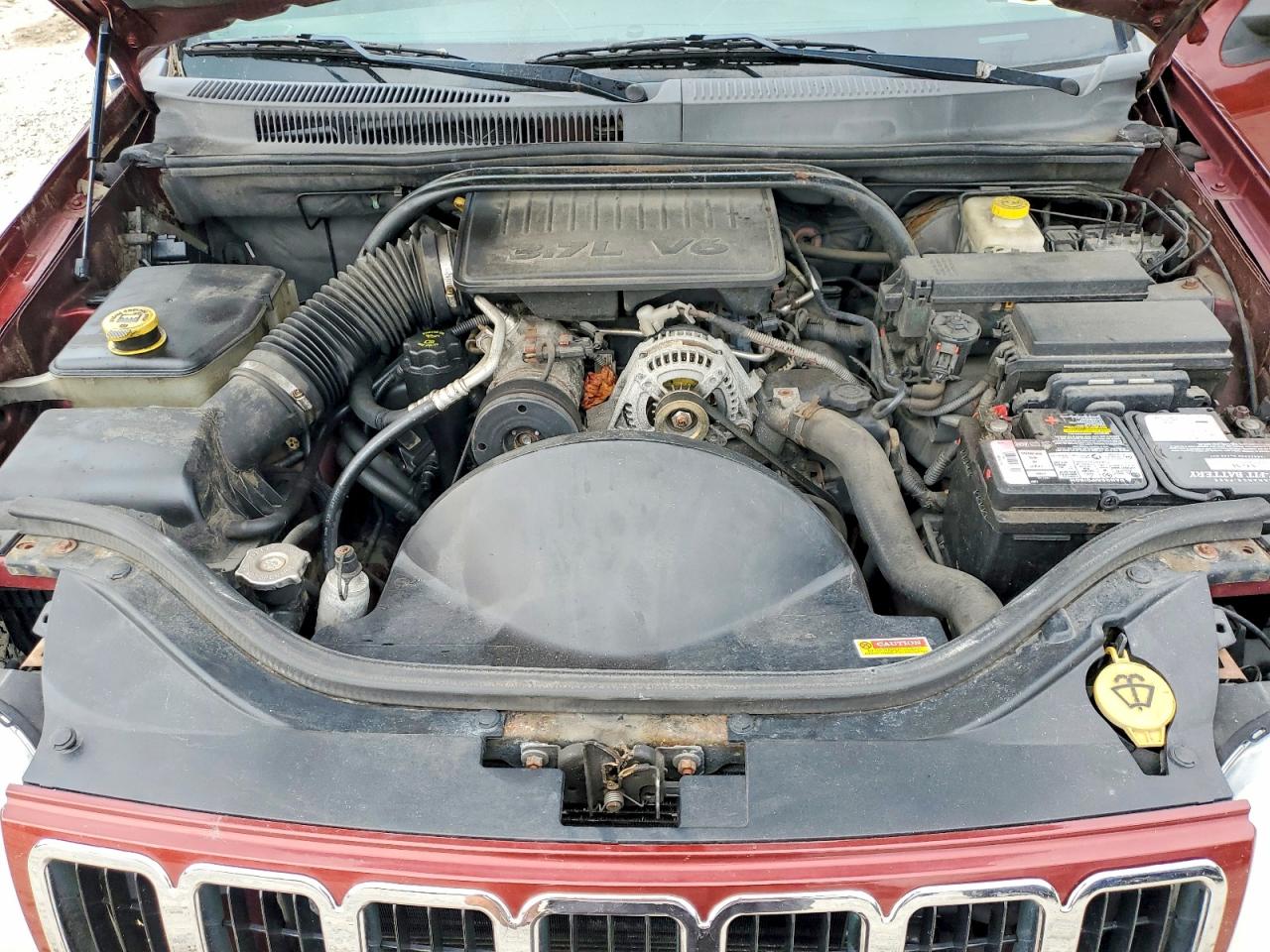 2007 Jeep Grand Cherokee Laredo Red vin: 1J8GR48K07C572091