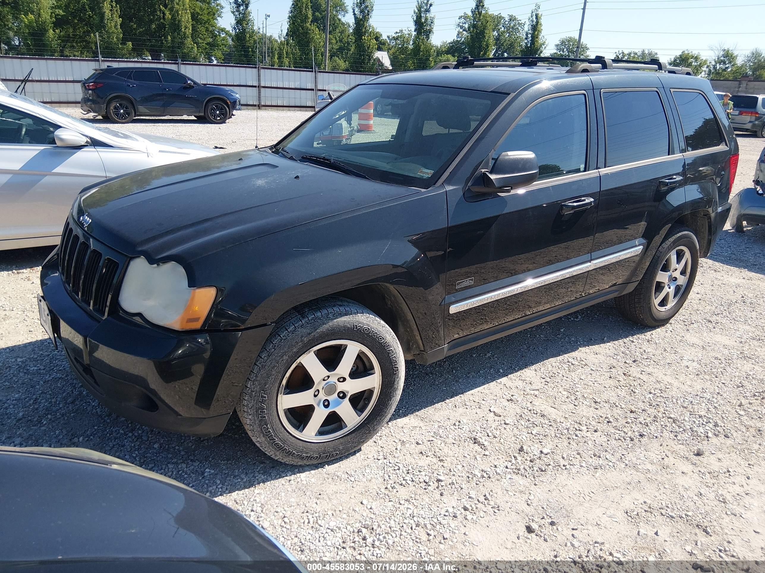 2009 Jeep Grand Cherokee Laredo Black vin: 1J8GR48K09C552233