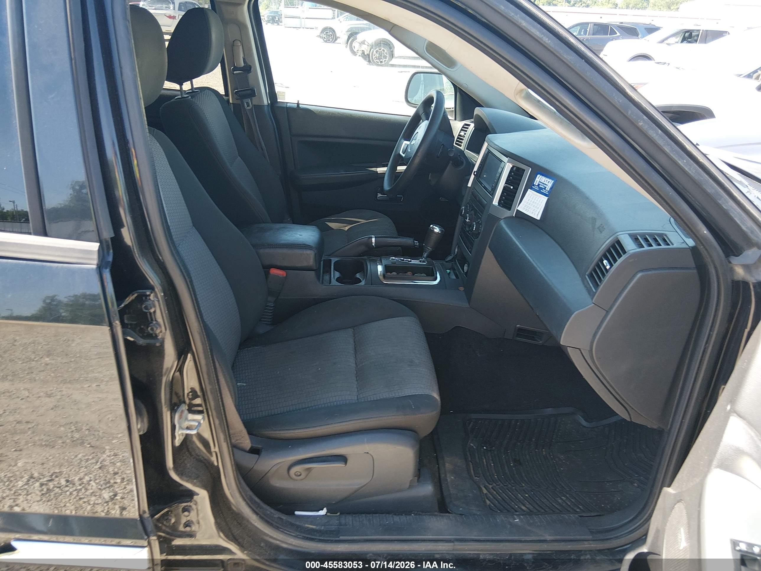 2009 Jeep Grand Cherokee Laredo Black vin: 1J8GR48K09C552233