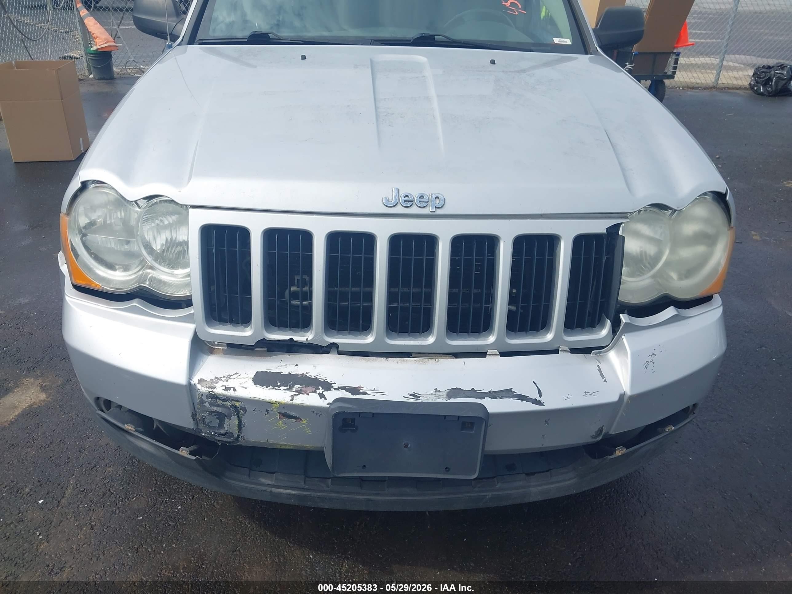 2008 Jeep Grand Cherokee Laredo Gray vin: 1J8GR48K18C219974
