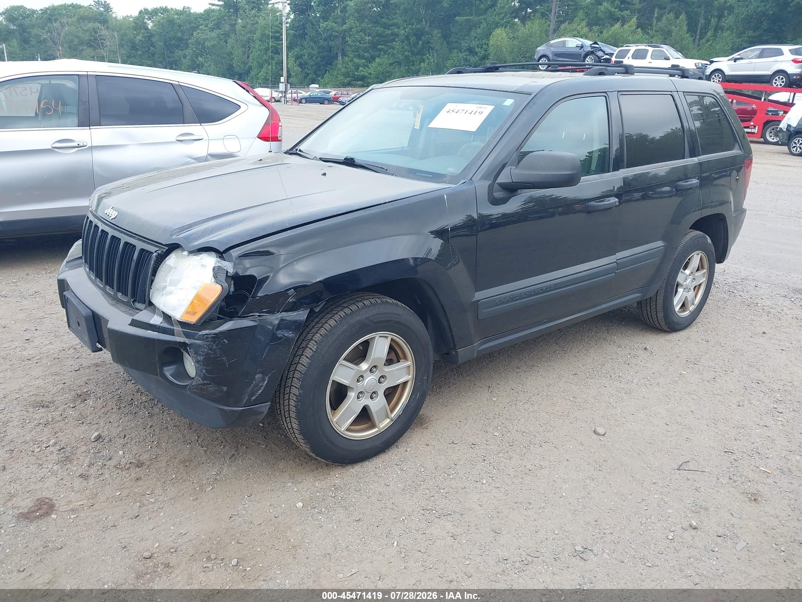 2006 Jeep Grand Cherokee Laredo Black vin: 1J8GR48K26C327369