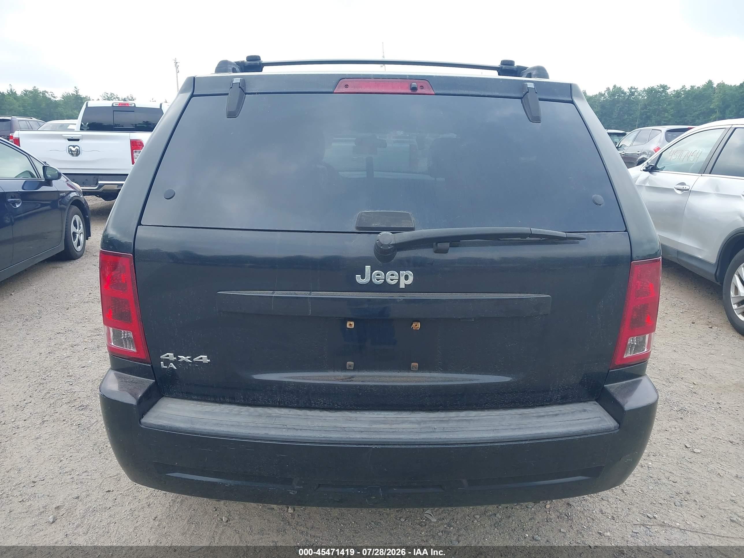 2006 Jeep Grand Cherokee Laredo Black vin: 1J8GR48K26C327369