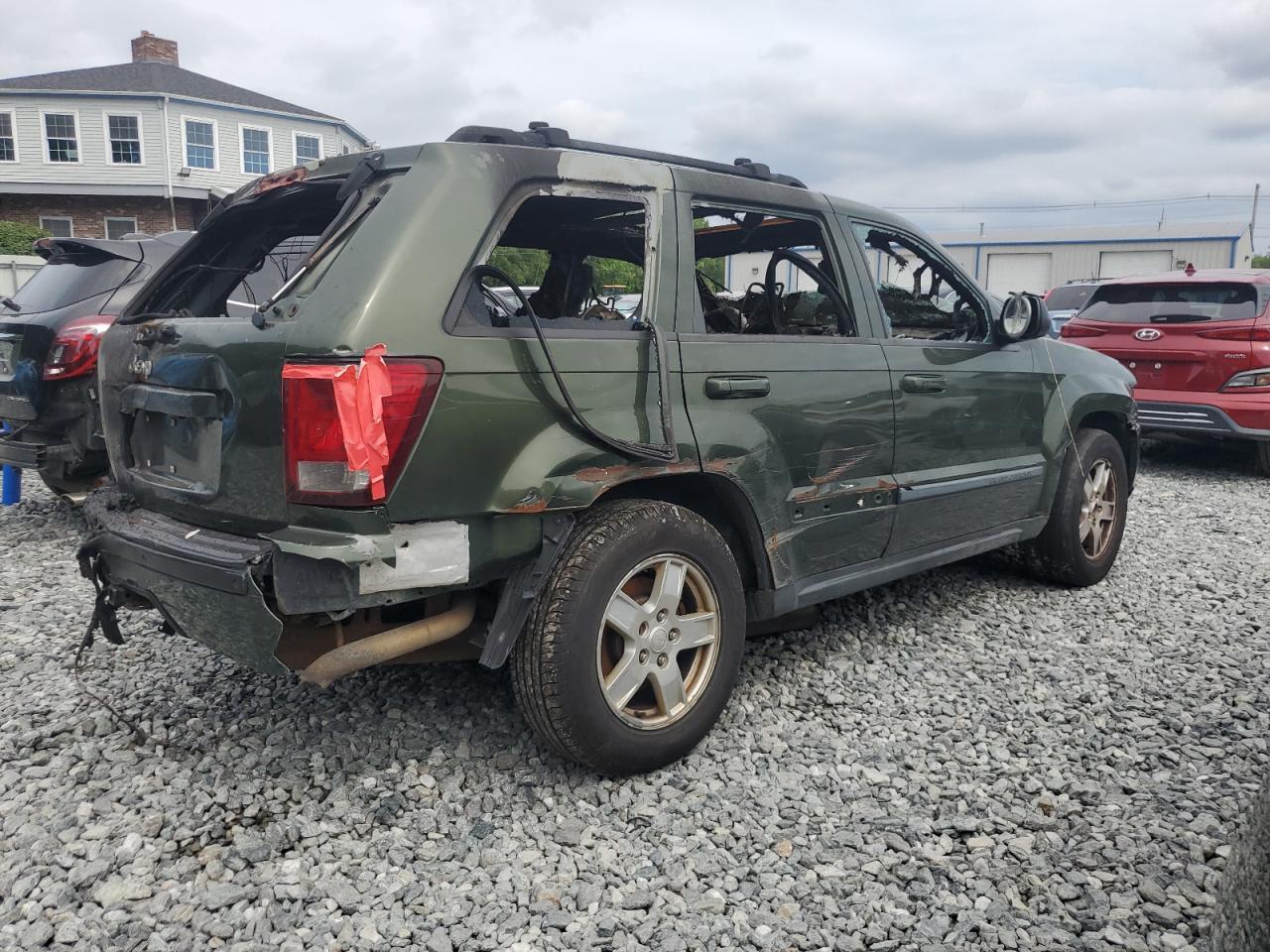 2007 Jeep Grand Cherokee Laredo Green vin: 1J8GR48K27C532692
