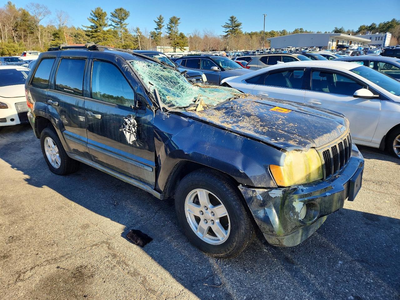 2007 Jeep Grand Cherokee Laredo Blue vin: 1J8GR48K27C652444