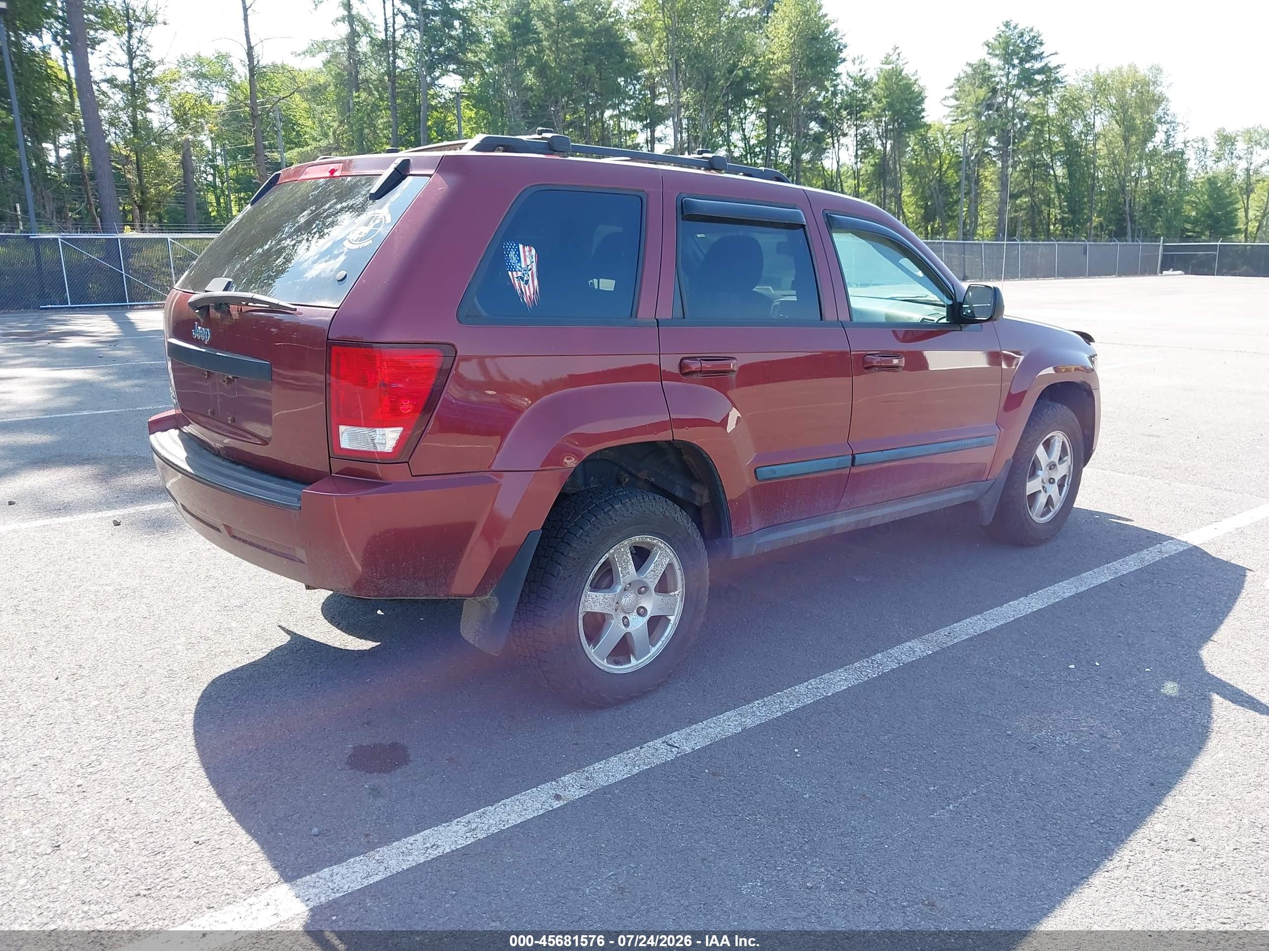 2009 Jeep Grand Cherokee Laredo Red vin: 1J8GR48K29C526121