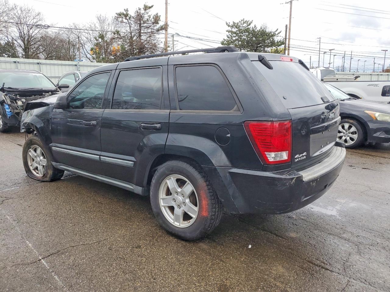 2007 Jeep Grand Cherokee Laredo Black vin: 1J8GR48K37C541479
