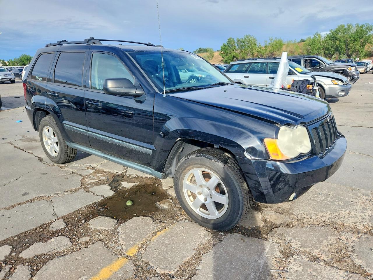 2008 Jeep Grand Cherokee Laredo Черный vin: 1J8GR48K38C103255