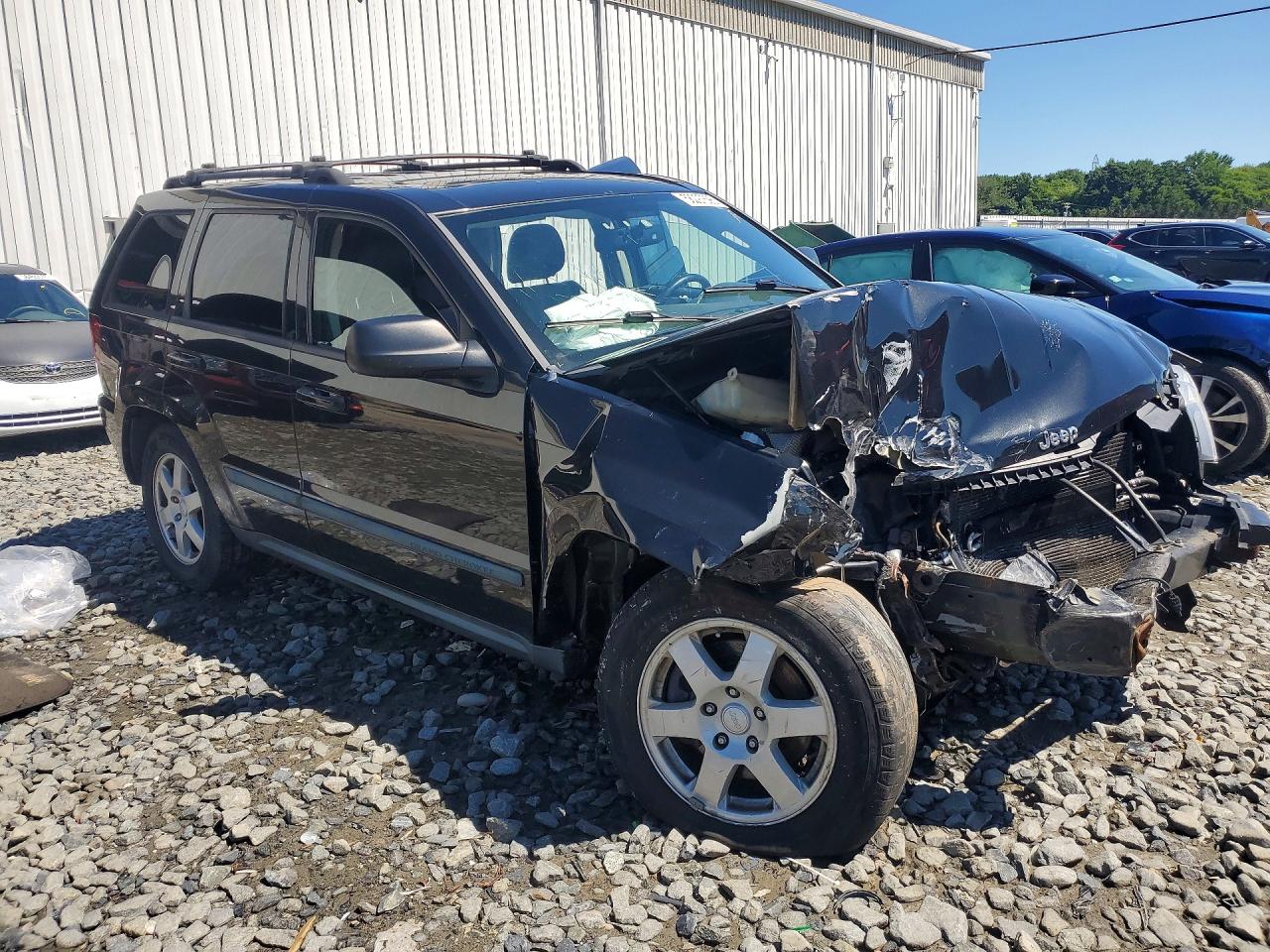 2008 Jeep Grand Cherokee Laredo Black vin: 1J8GR48K38C219684