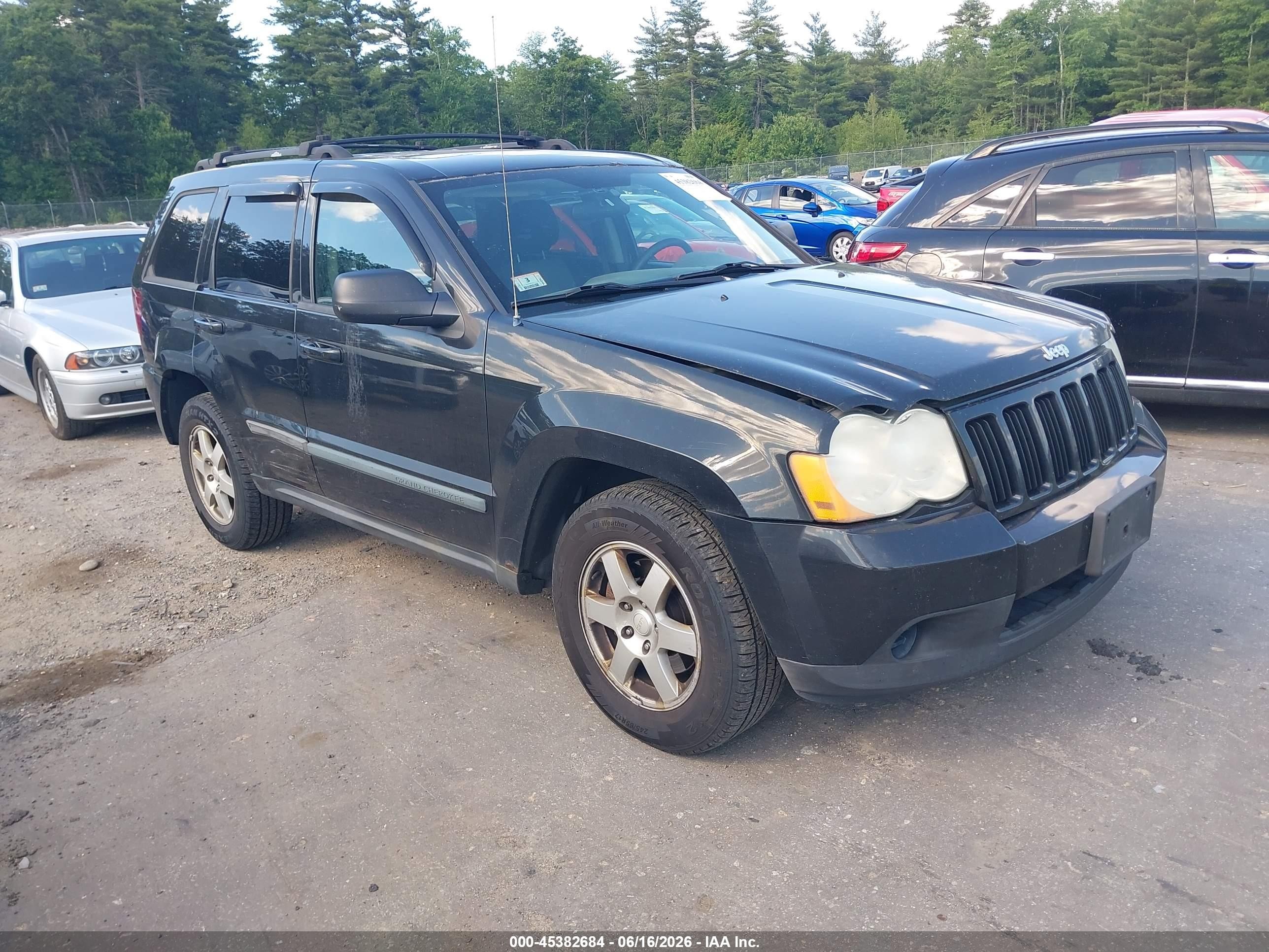 2009 Jeep Grand Cherokee Laredo Black vin: 1J8GR48K39C526452